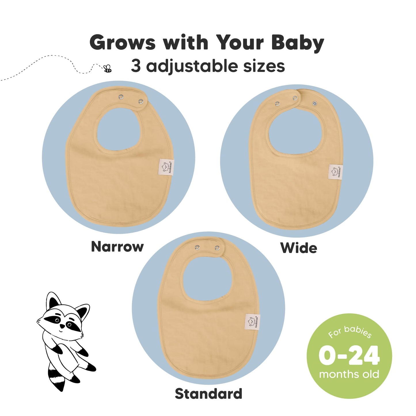 Baby Bibs for Boys & Girls - 8-Pack Organic Cotton Teething Bibs - Baby Bibs for Girls & Boys - Large Bibs for Infants, Toddlers (Wilderness)