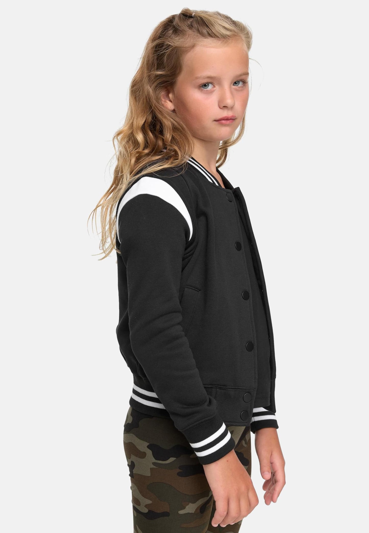 Urban Classics Girls' Inset College Sweat Jacket