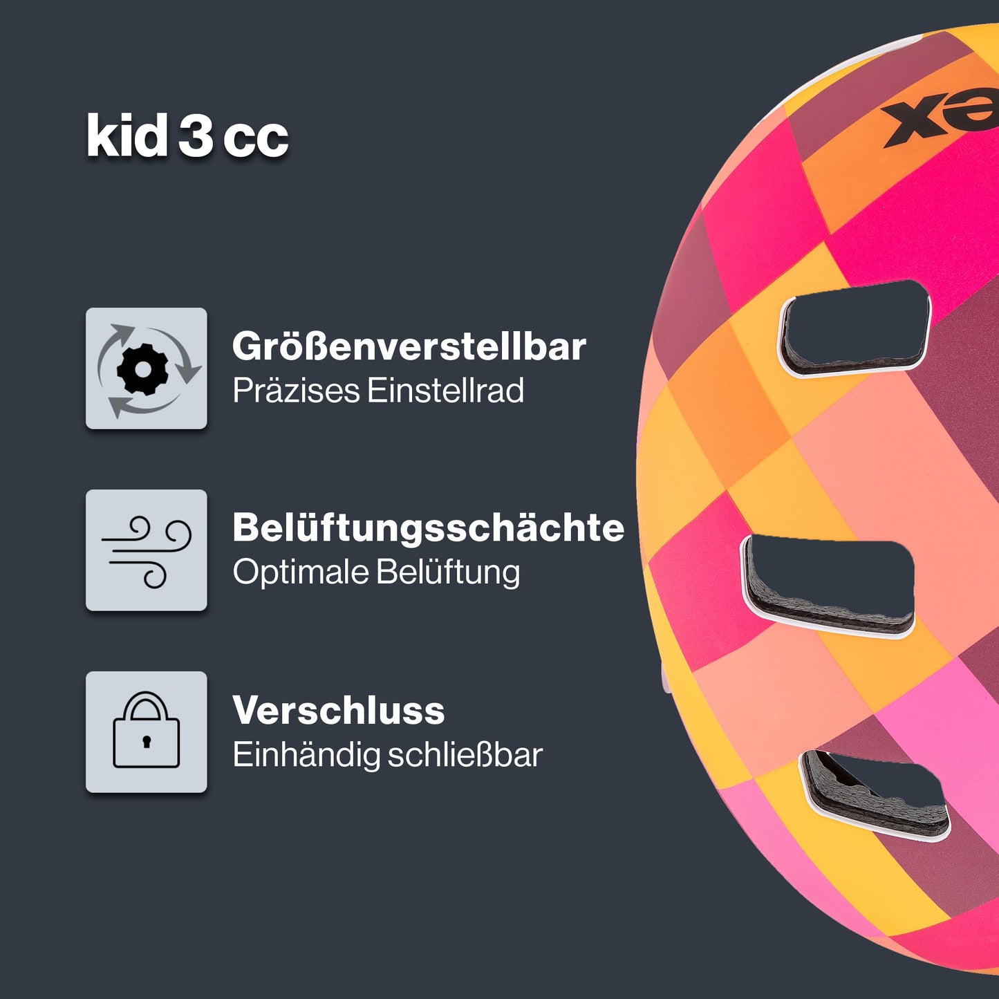 uvex Kid 3 cc – Robust Bicycle Helmet for Children – Individual Size Adjustment – Optimized Ventilation