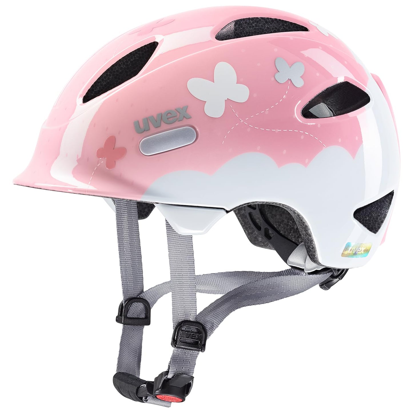 uvex oyo style - lightweight bicycle helmet for children - individual size adjustment - expandable with LED light
