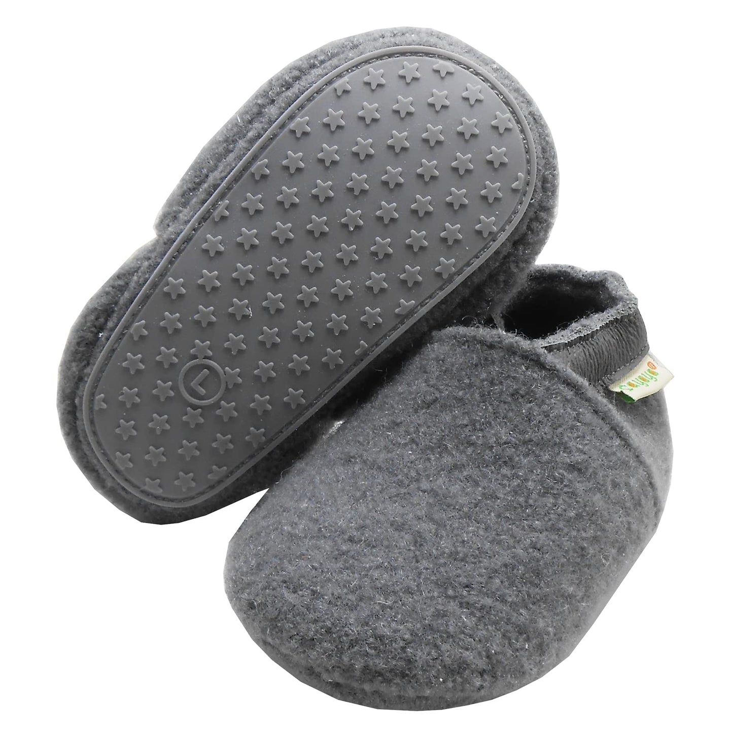 SAYOYO Babyschuhe für Jungen und Mädchen - Erste Lauf- und Krabbelschuhe mit weicher Wolle und rutschfester Gummisohle