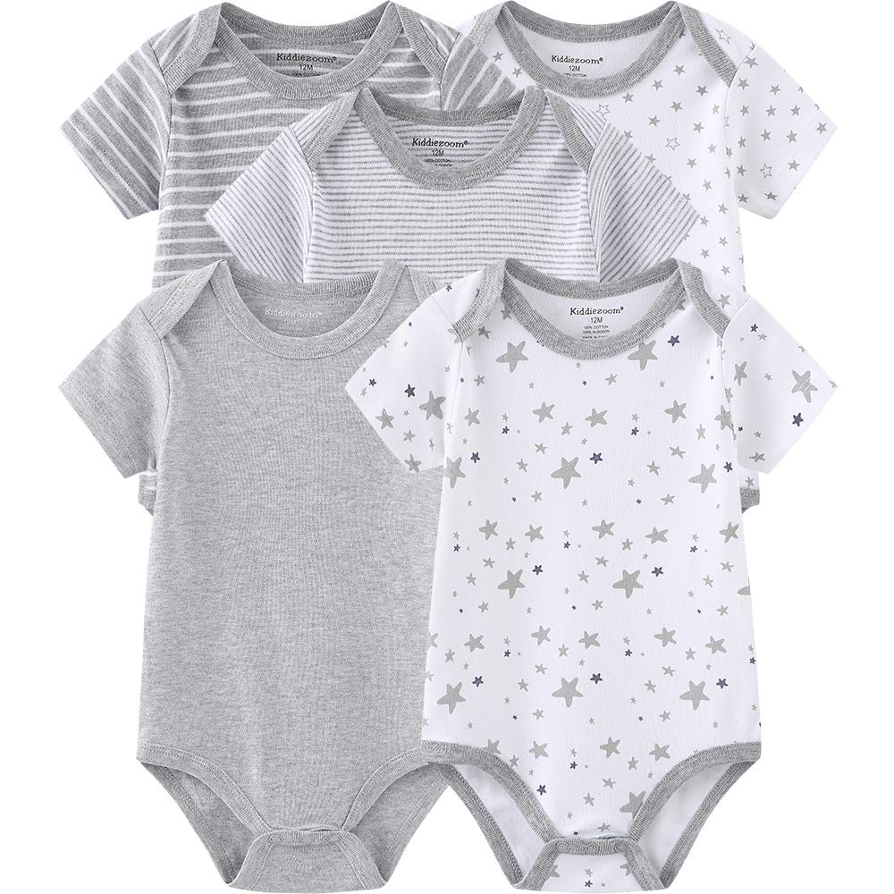Kiddiezoom Unisex Babyhose für Mädchen Jungen Baby Jogginghose, 4er-Pack