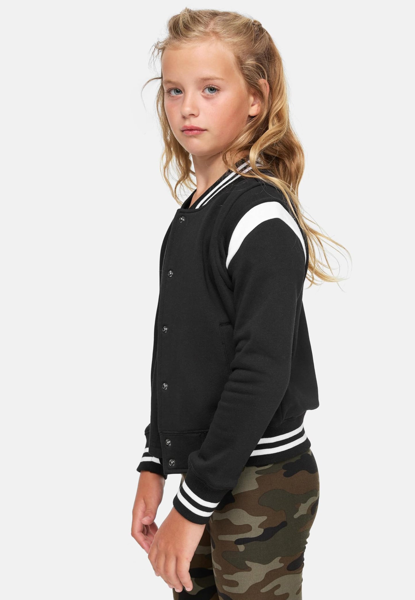 Urban Classics Girls' Inset College Sweat Jacket