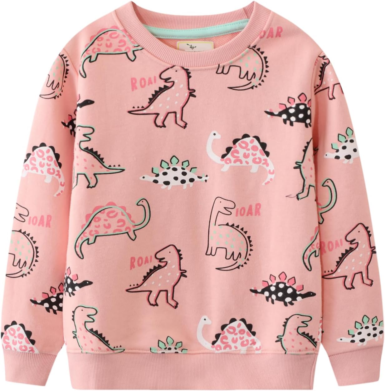 Mädchen Sweatshirt für Kinder Süß Cartoon Pullover Baumwolle Top Langarm T-Shirt Größe 1-12 Jahre