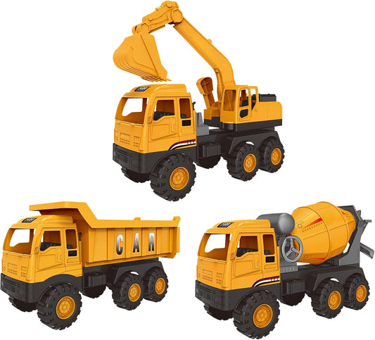 Bagger Spielzeug ab 3 jahre,Baustellenfahrzeuge Kinder,Baggerfahrzeug Geeignet als Sandspielzeug und für das Kinderzimmer,Starke & Flexible Teile,Sandkasten Kinderbagger für 2+ Jahre (Dumper)