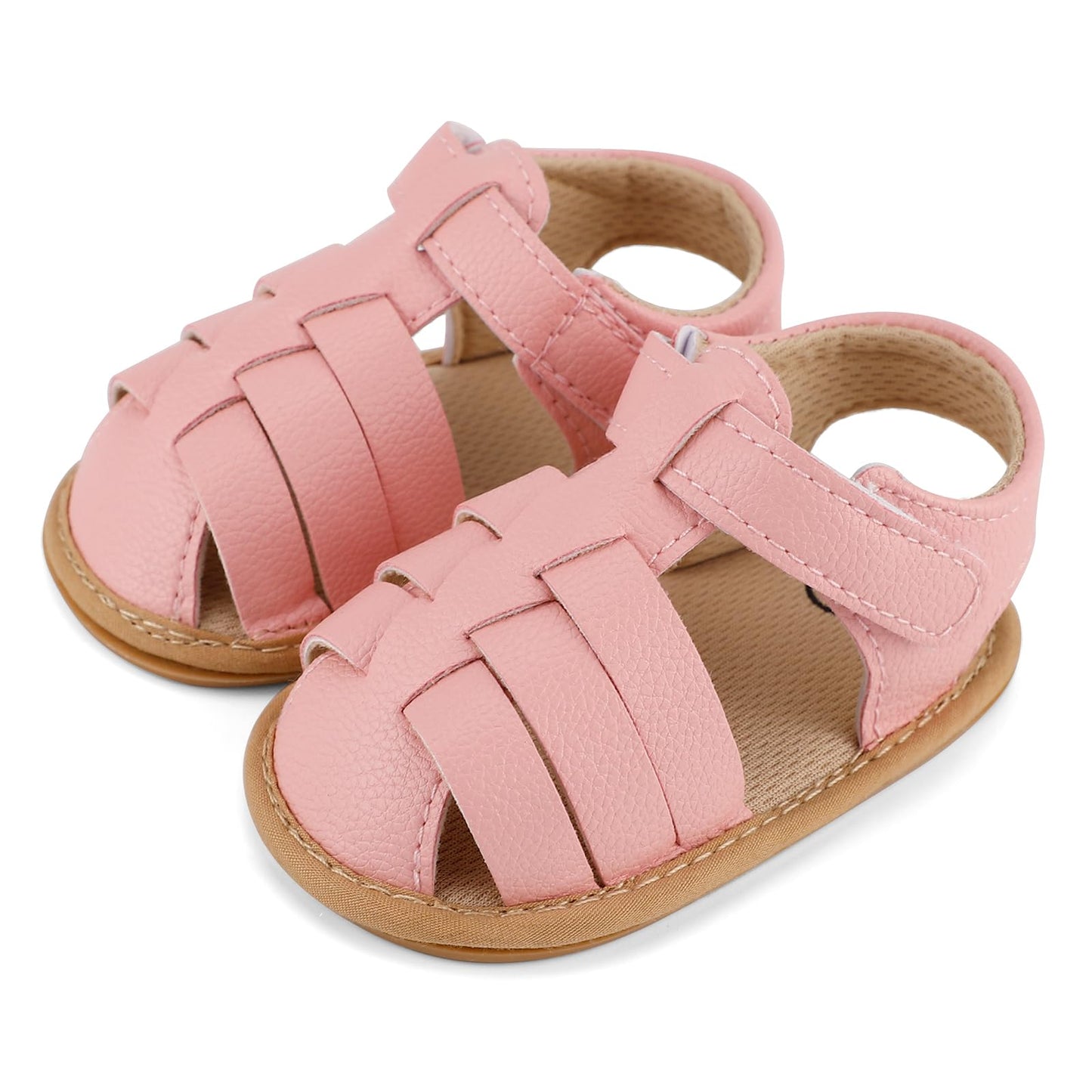 MASOCIO Babyschuhe Mädchen Sandalen Sommer Schuhe Flach Gummi Rutschfest