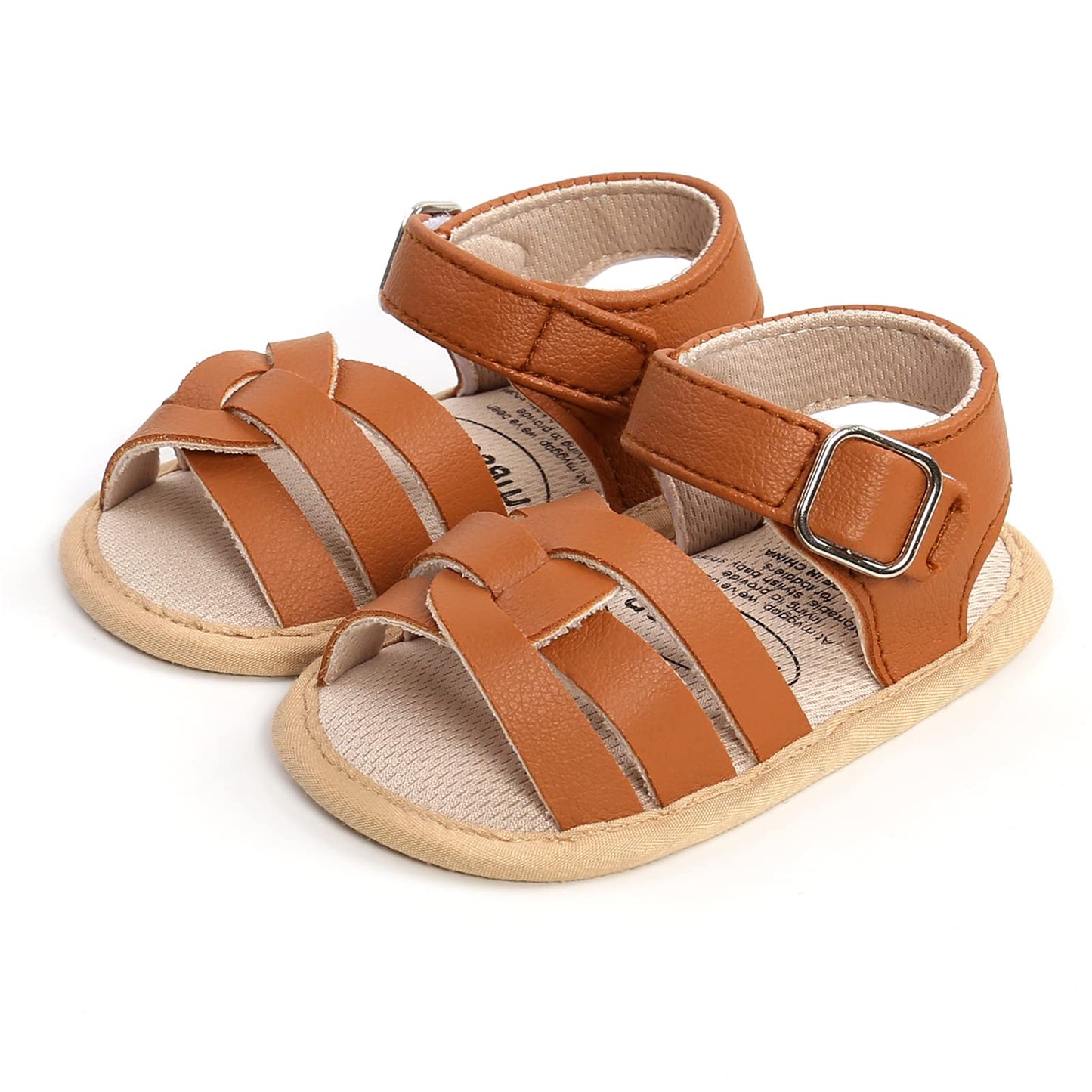 Babyschuhe RVROVIC Sandalen für Jungen und Mädchen mit weichem Sohlen, leichten Sommer-Schuhen und Schleifen-Knoten für Kleinkinder, ideal für den Outdoor-Gang.