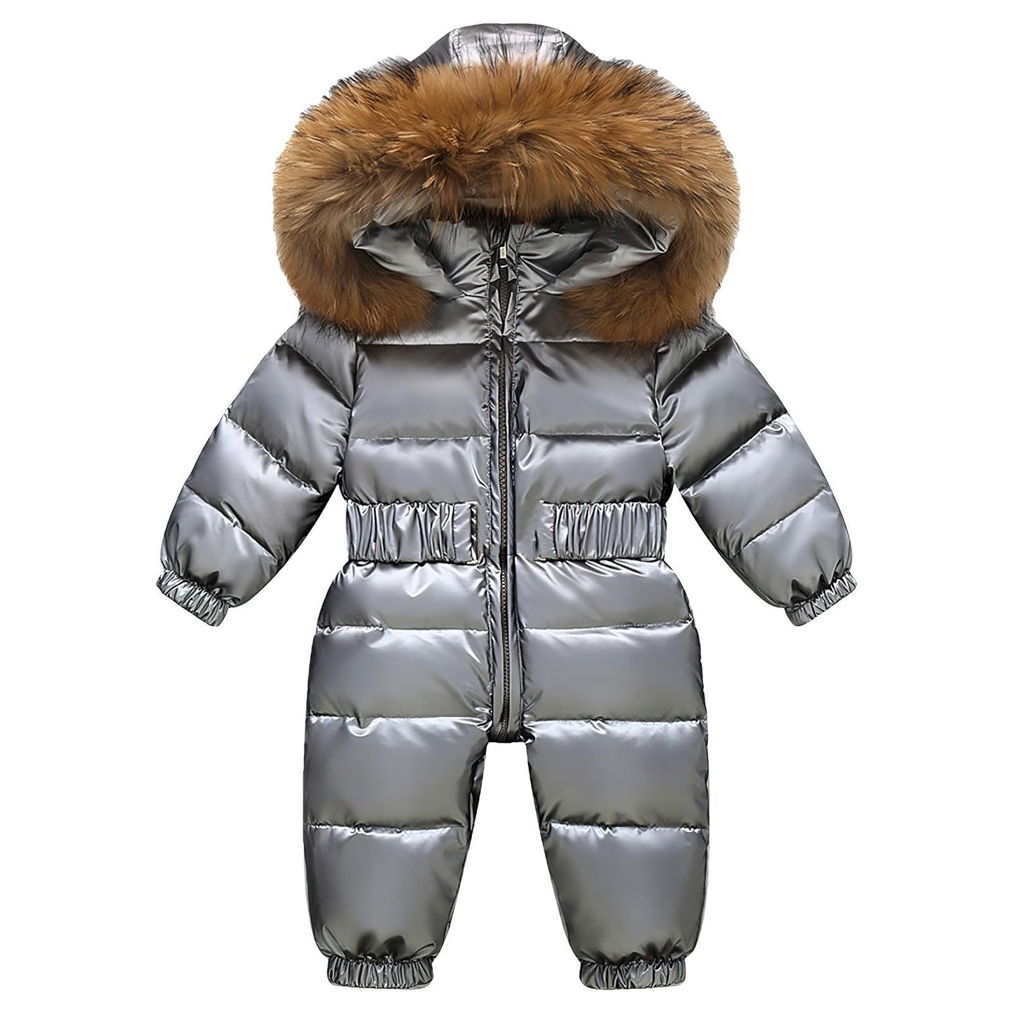amropi Baby Girls' Snowsuit with Hood Romper Puffer Down Winter Warm Jumpsuit for 0-5 Years