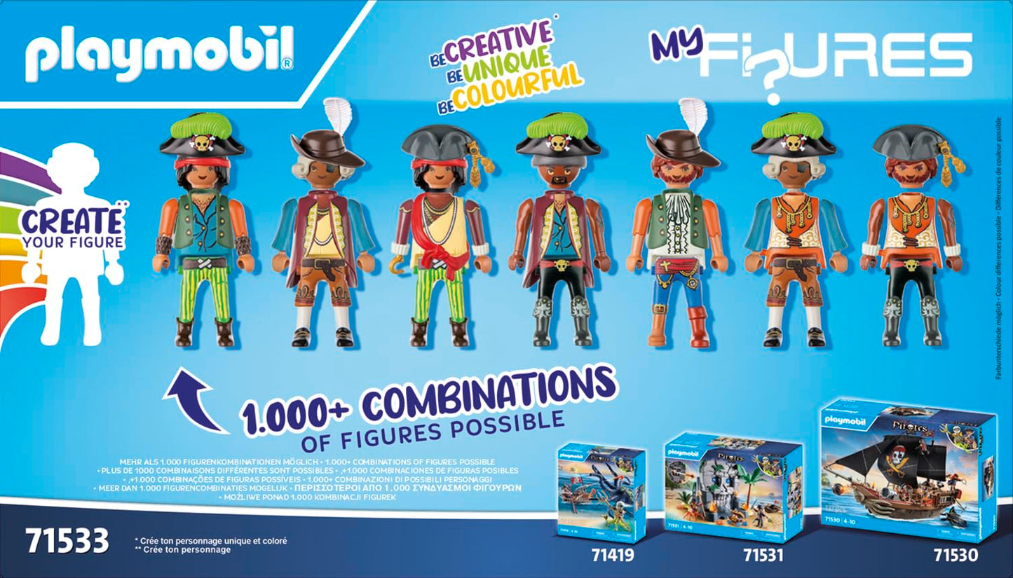 PLAYMOBIL | Pirates | Gefahr durch Riesenhai | Piratenspielzeug | Spielzeugfiguren | Spielzeug für Kinder ab 4 Jahren | 71793