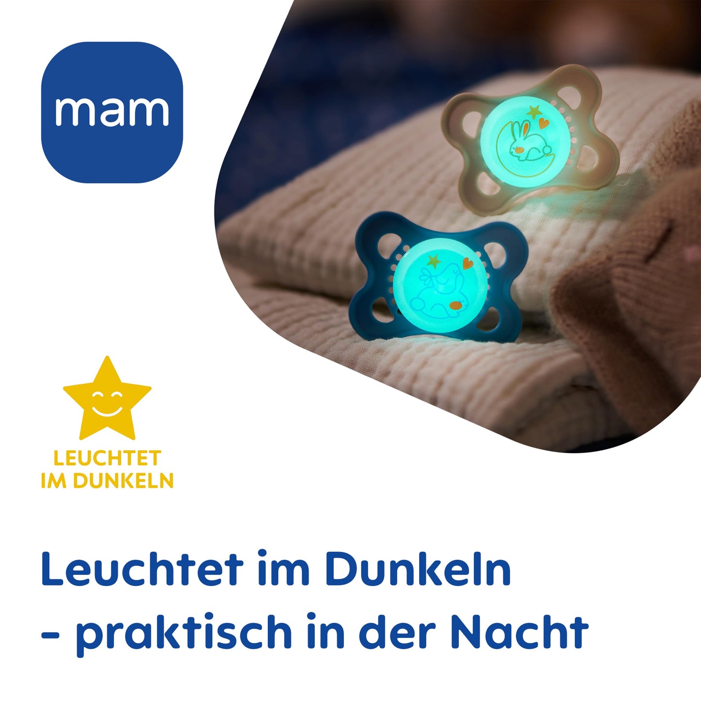 MAM Original Schnuller im 2er-Set, zahnfreundlicher Baby aus nachhaltigen & bio-erneuerbaren Materialien, Sauger aus SkinSoft Silikon, mit Schnullerbox, 0-6 Monate, Fisch/Seerose - Meloni2