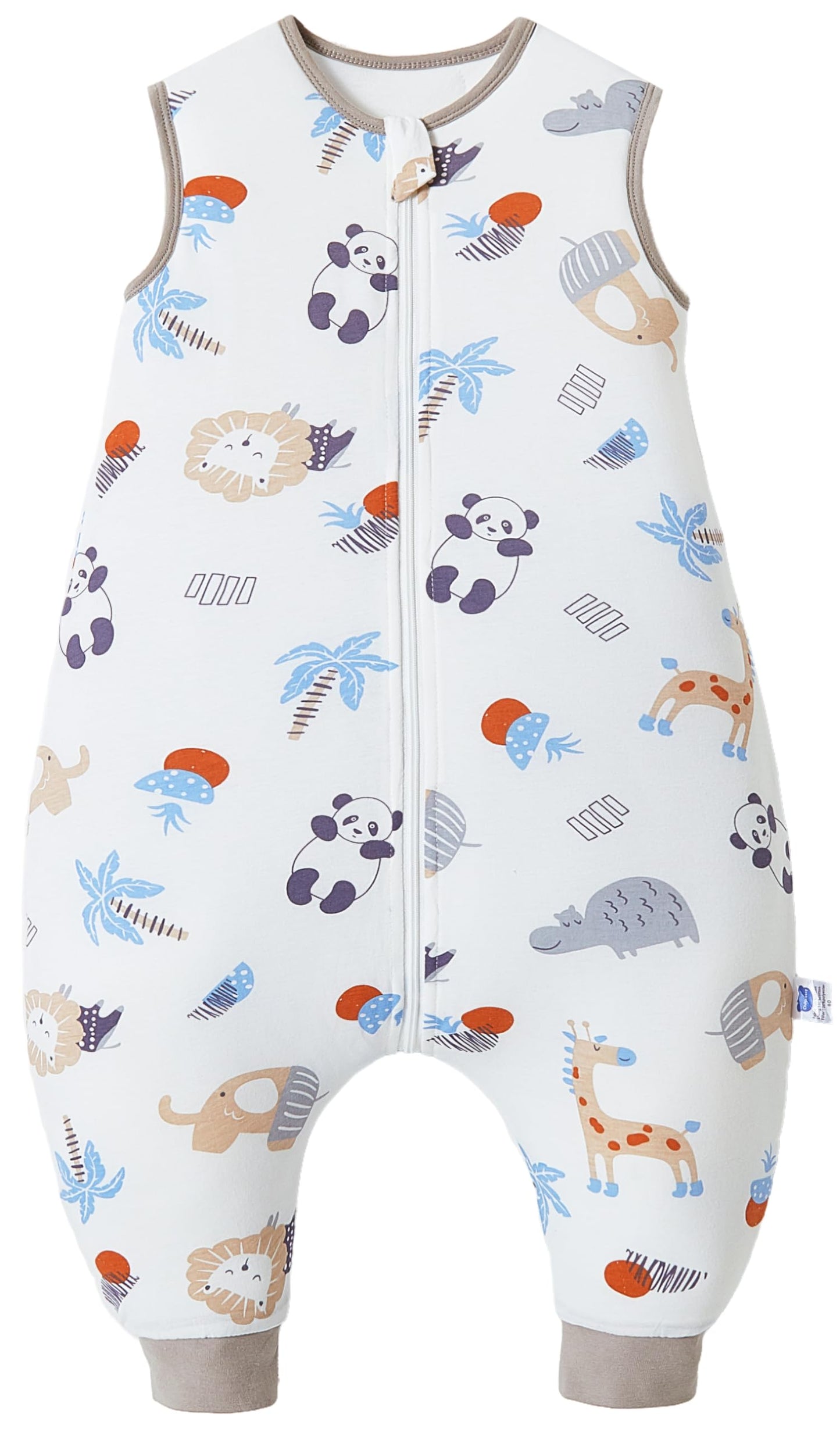 Chilsuessy Baby Sleeping Bag with Legs, 2.5 Tog All-Season Sleeping Bag (CPC Certification) for Infants, Children, Dinosaur Park, 80 cm, Baby Height 90–100 cm