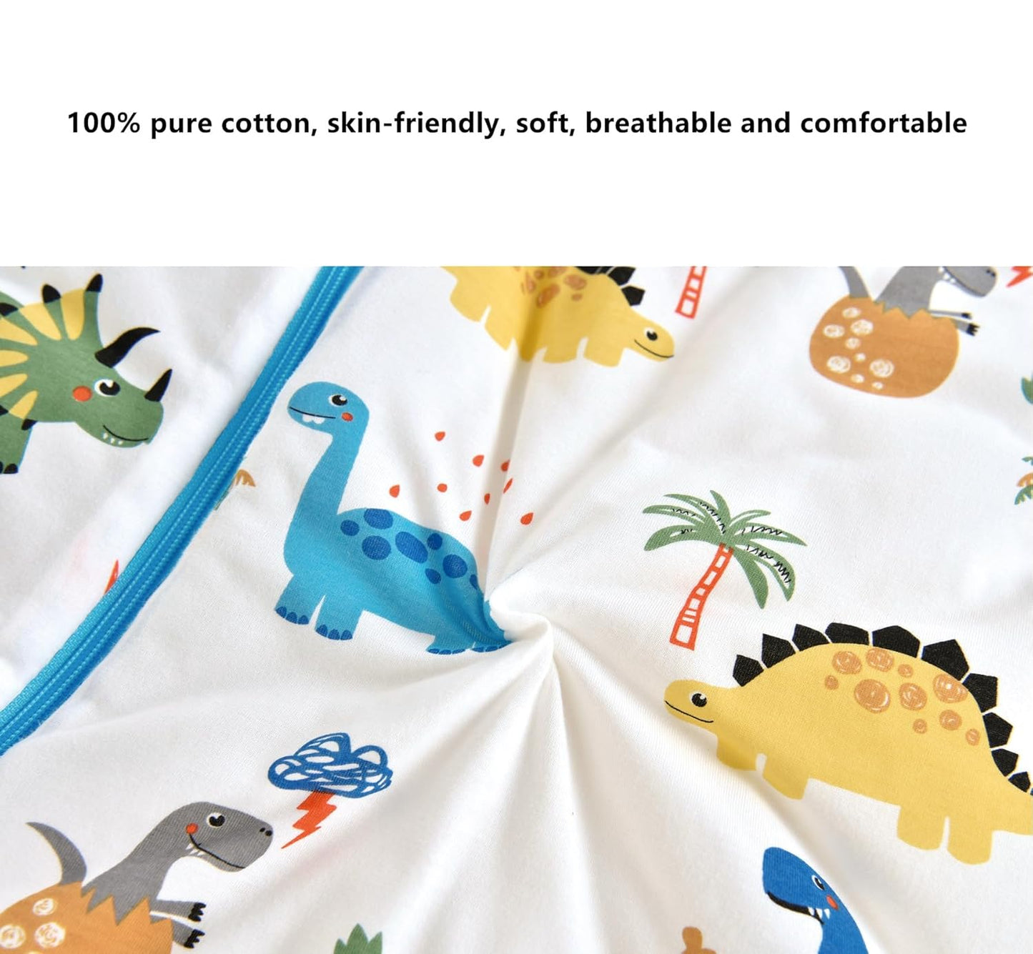 Chilsuessy Baby Sleeping Bag Winter, Removable Sleeves, Warm Lined 3.5 Tog Winter Sleeping Bags, Boys/Girls Sleeping Bag for Toddlers from 6 Months to 6 Years