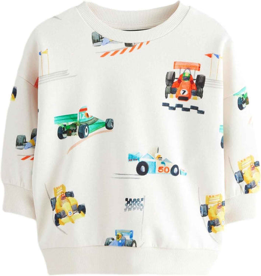 NEXT Gemustertes Sweatshirt aus 100% Baumwolle