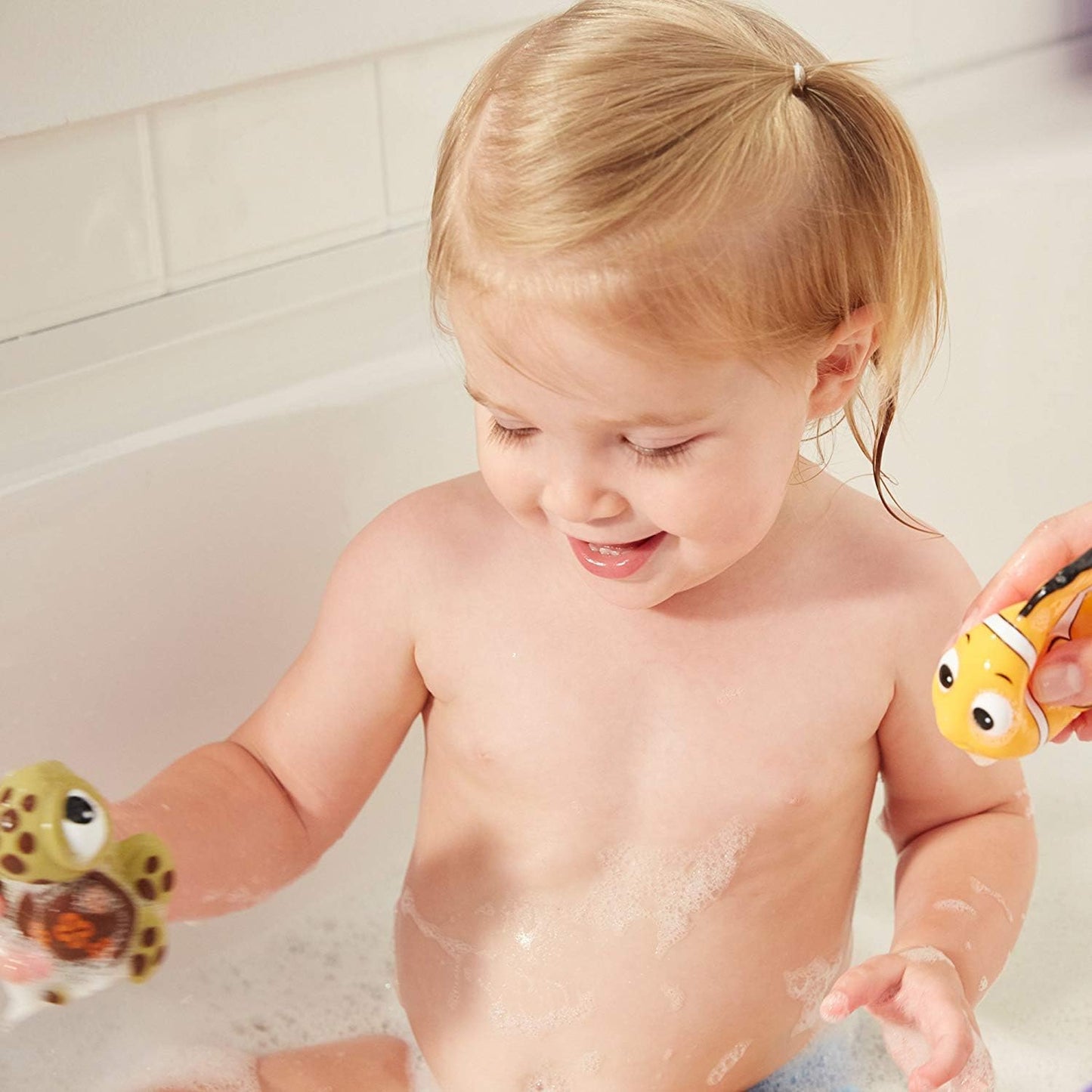 Kleinkind-Badespielzeug für Jungen und Mädchen, Baby-Wasserbadezeit, niedliche Fischspielzeuge, fröhliche Unterwassergeschichte, Wasserspritzer, Spray, Badewanne, Babyspiel, Kinder, Wasserspi