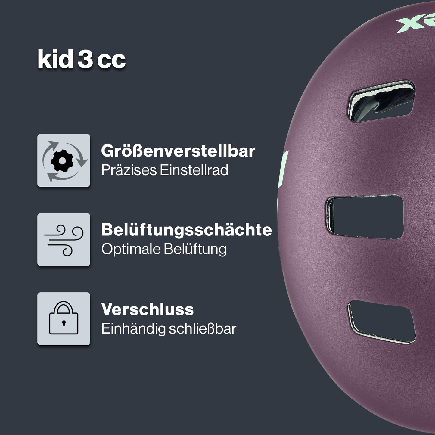 uvex Kid 3 cc – Robust Bicycle Helmet for Children – Individual Size Adjustment – Optimized Ventilation