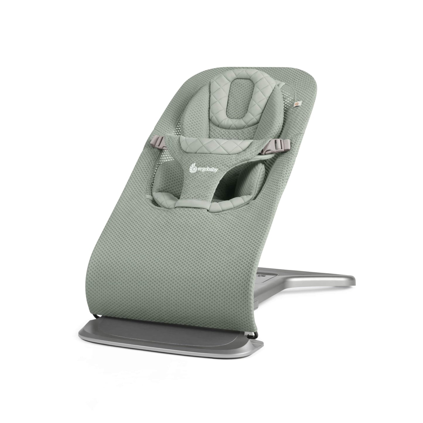 Ergobaby 3-in-1 Evolve Bouncer, Ergonomische Babywippe für Neugeborene ab Geburt bis zum Kleinkind, Babyschaukel mit Neugeboreneneinsatz (2,5 kg - 13,2 kg), Midnight Blue