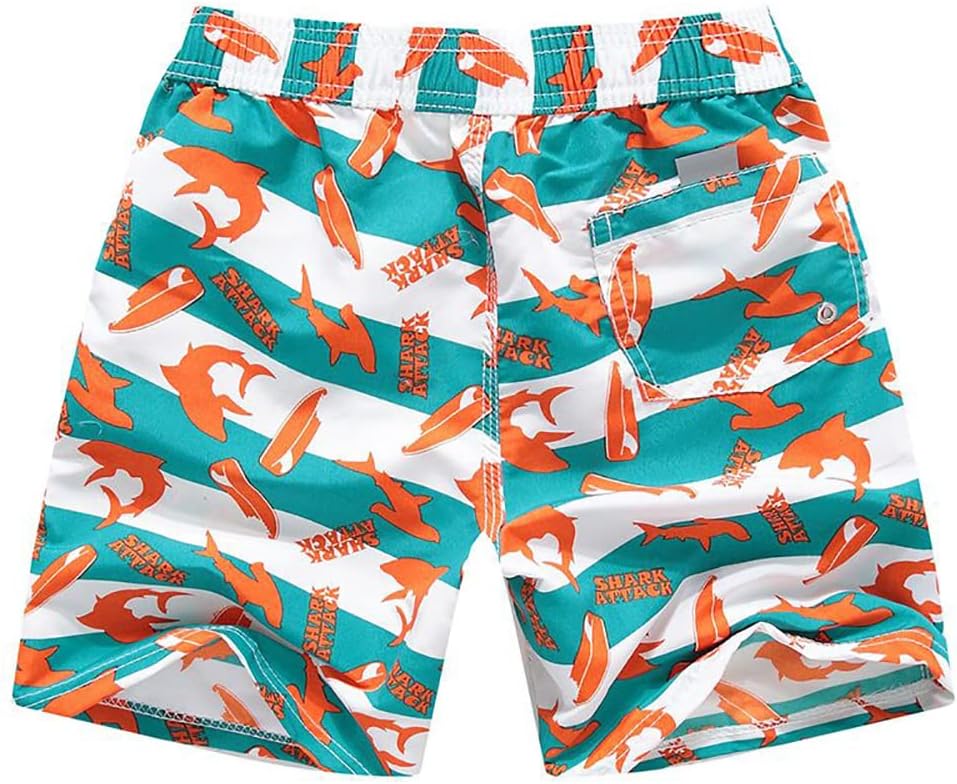 FedMois Jungen Badeshorts Schnelltrocknend Kinder Badehose Schwimmshorts