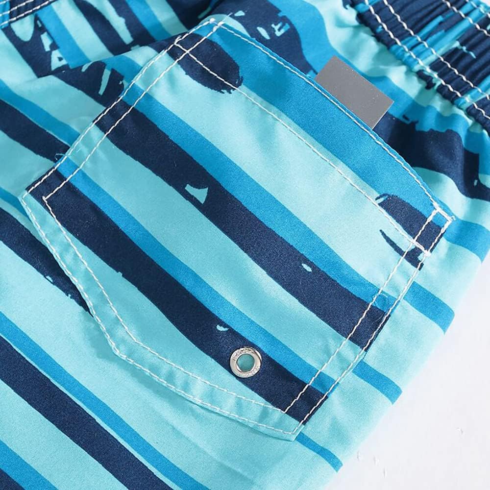 FedMois Jungen Badeshorts Schnelltrocknend Kinder Badehose Schwimmshorts