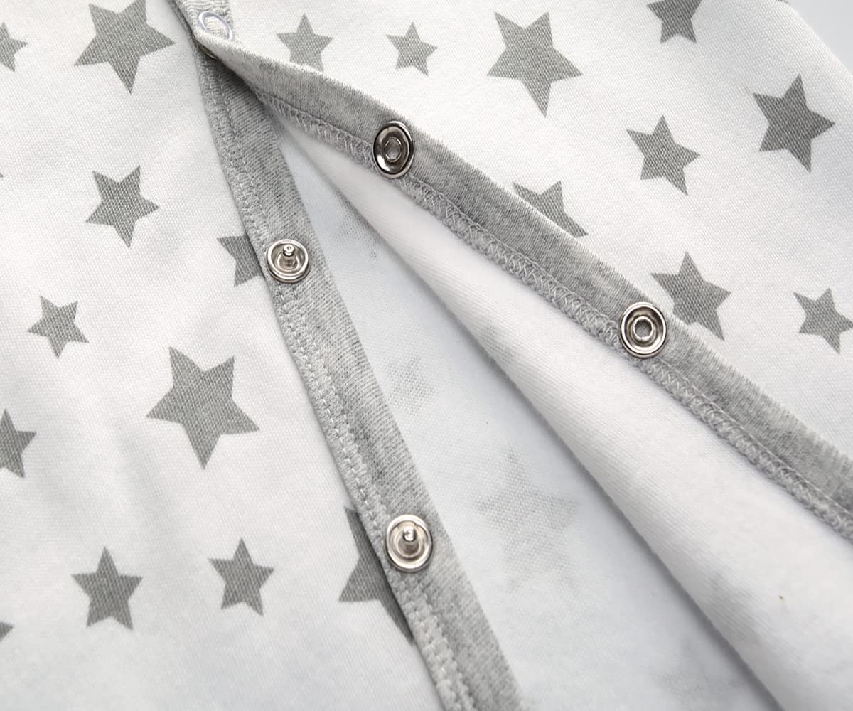 Chamie Baby Rompers Long Sleeve Cotton Rompers 0-3m/3-6m/6-9m/9-12m