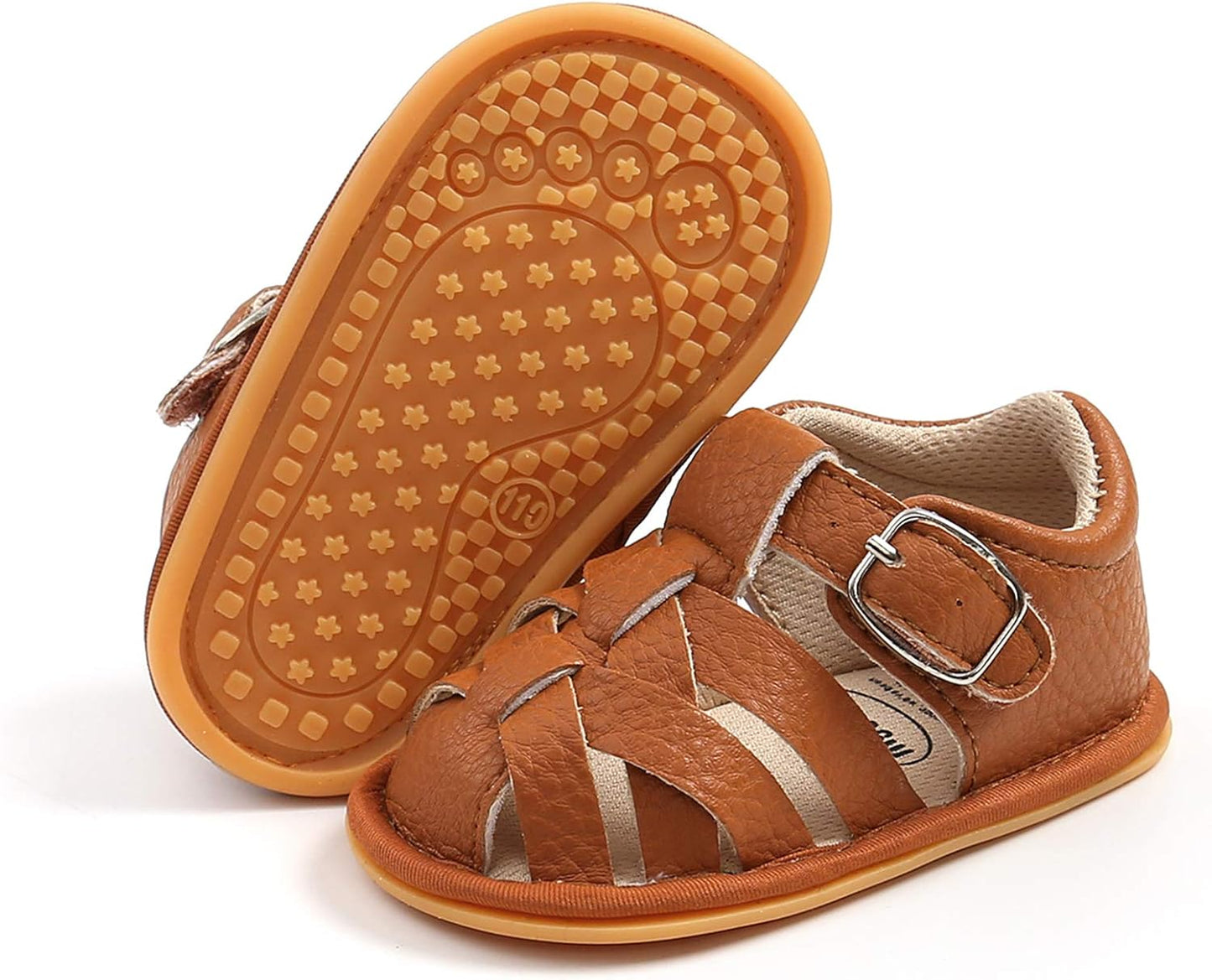 RVROVIC Babyschuhe für Jungen und Mädchen – Premium Weiche Anti-Rutsch Gummisohle für Säuglinge – Sommer Outdoor Sandalen für Kleinkind Erste Walker