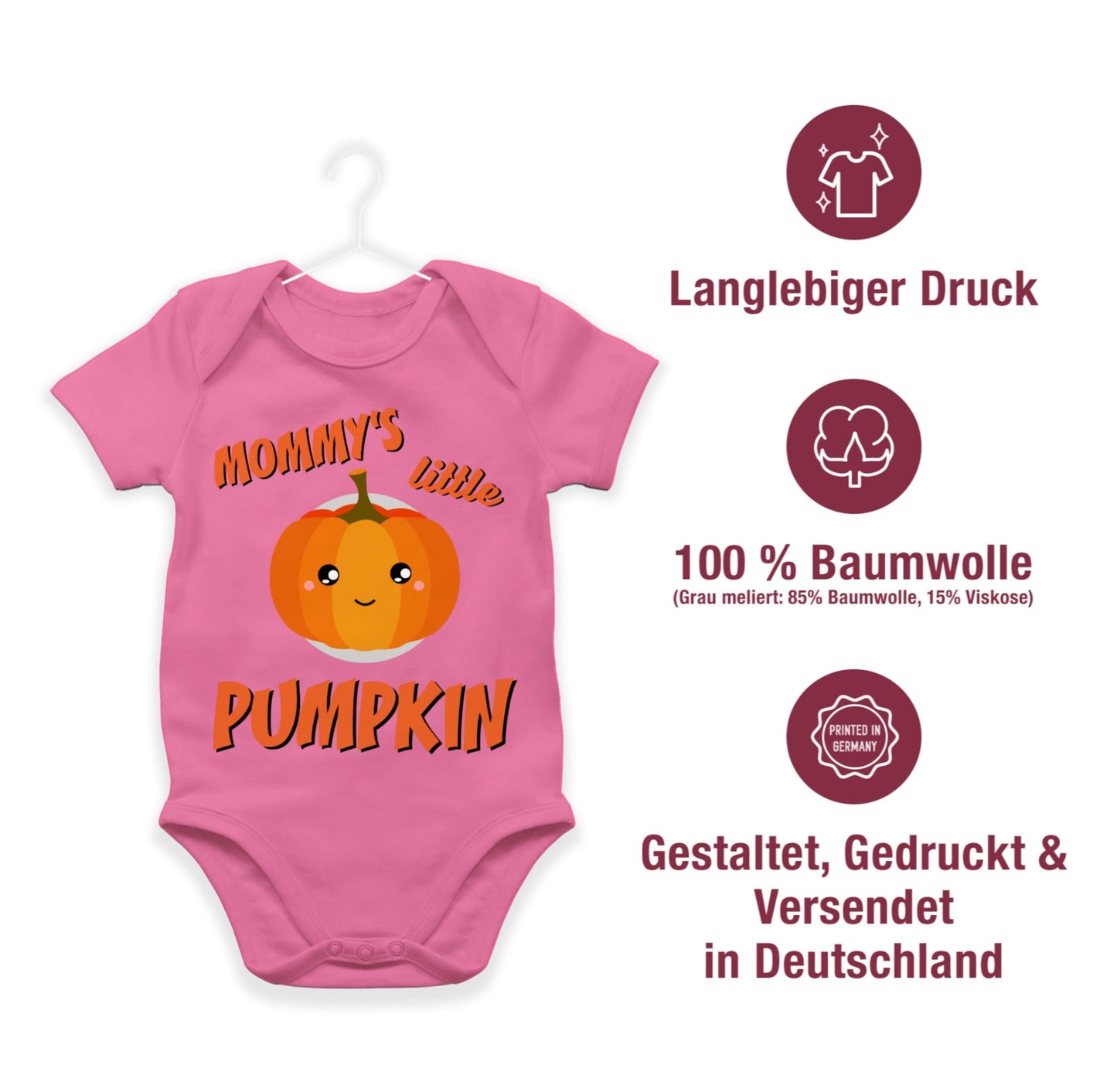 Shirtracer - Baby Body Junge Mädchen - - Babys - Mommys little Pumpkin Halloween