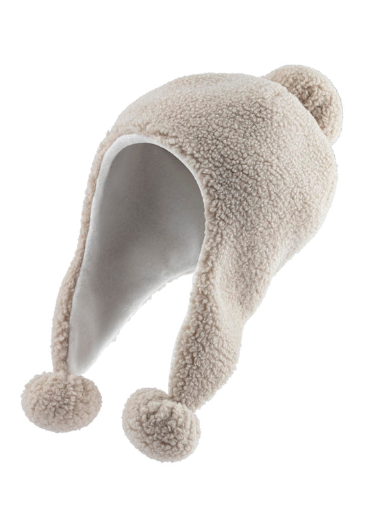 Sterntaler Inka Hat with Millefleurs Print - Girls' Baby Hat with Cut Ear Flaps and Tie Band, Lined with Cotton Fleece