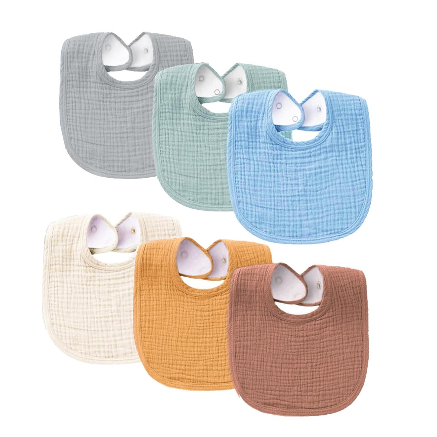 SLOSH Lätzchen Baby Für Neugeborene Babylätzchen für Babys und Kleinkinder Jungen und Mädchen Unisex Set Druckknopf