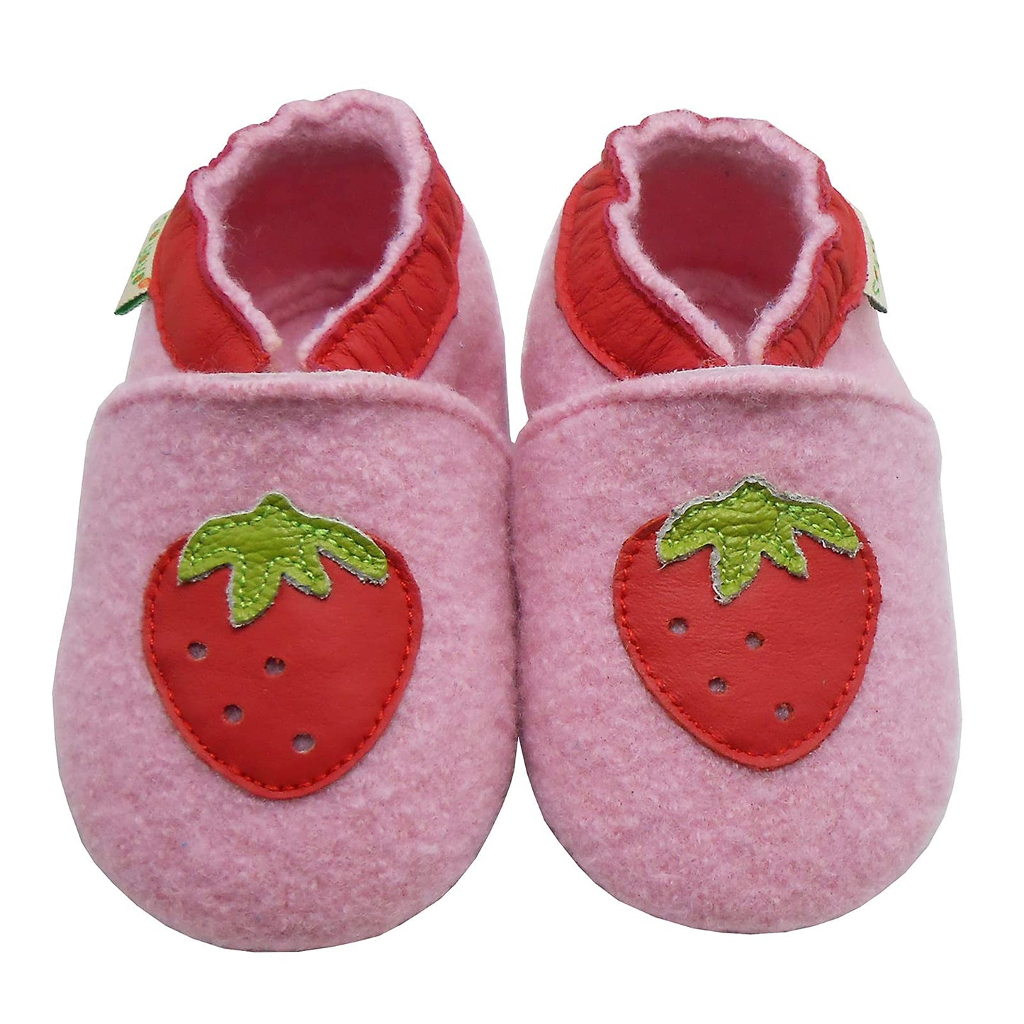 SAYOYO Babyschuhe für Jungen und Mädchen - Erste Lauf- und Krabbelschuhe mit weicher Wolle und rutschfester Gummisohle
