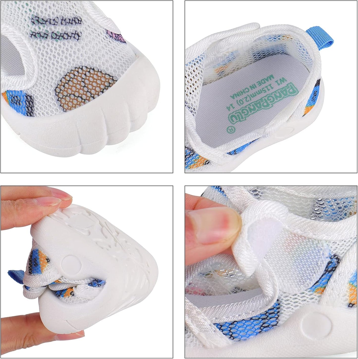 LACOFIA Baby Lauflernschuhe Unisex Erste Babyschuhe Kleinkind Mesh Sneaker rutschfeste Atmungsaktive Turnschuhe