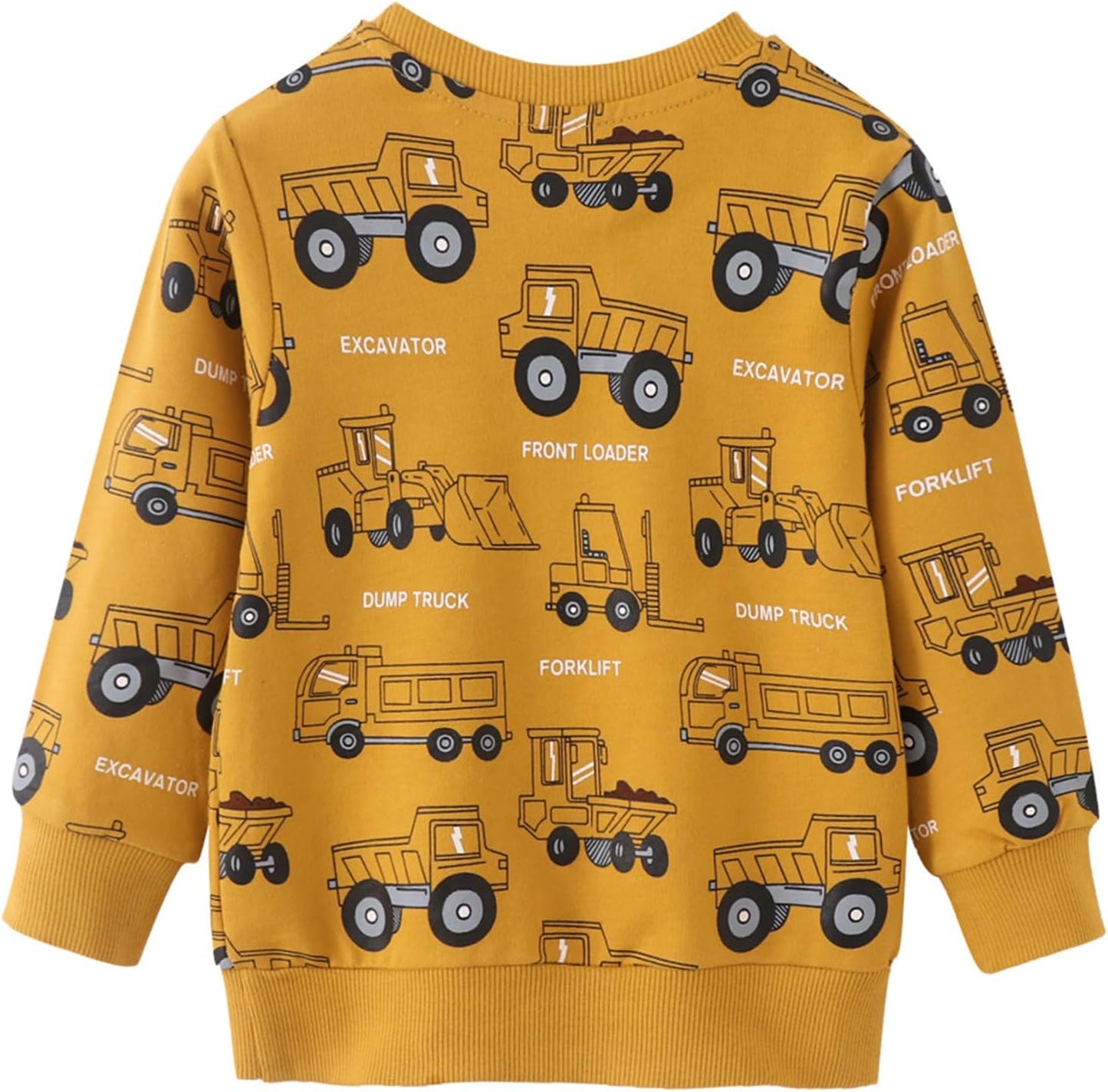 MUJOQE Jungen Sweatshirt Baumwolle Pullover Kinder Warme Langarm Shirt Activewear Tops 1-7 Jahre