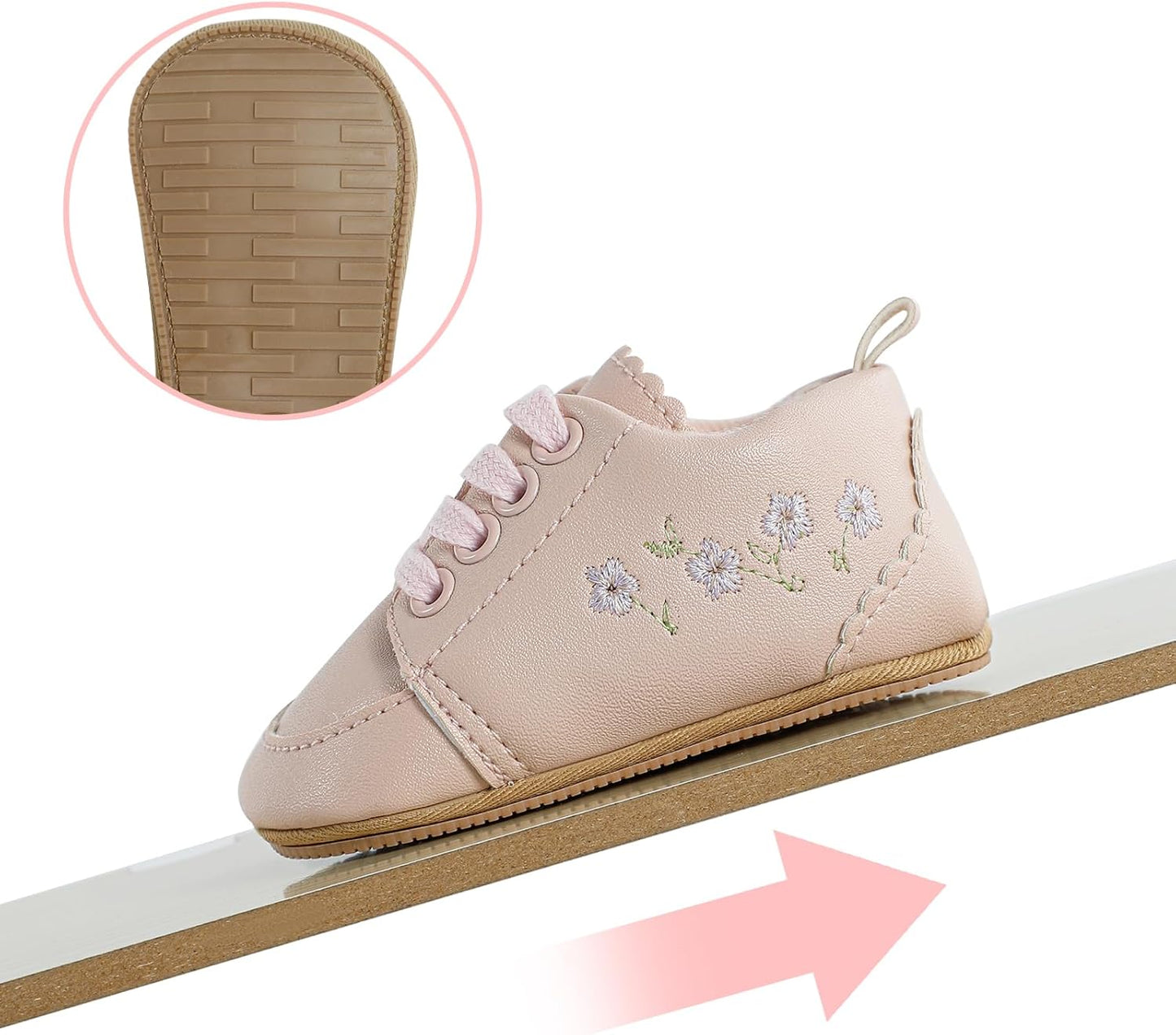 Cheerful Mario Baby Mädchen Schuhe Baby Ballerina Schuhe Lauflernschuhe Taufe Schuhe mit Bowknot PU Leder Babyschuhe