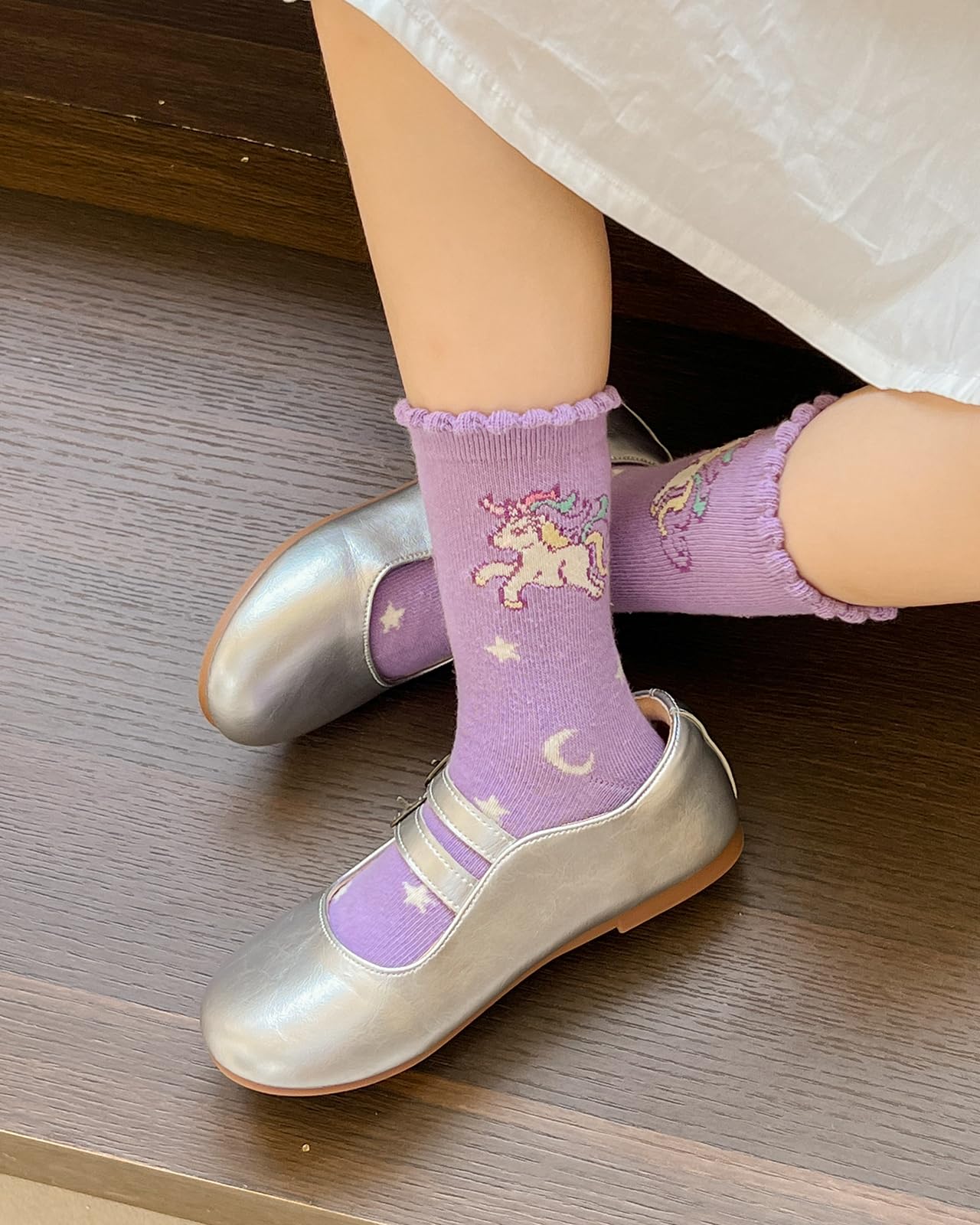 Kyopp 10 Paar Socken Kinder Mädchen und Jungen Funny Socken Lustig Animals Cotton Socken Crew Socks Winter/Sommer
