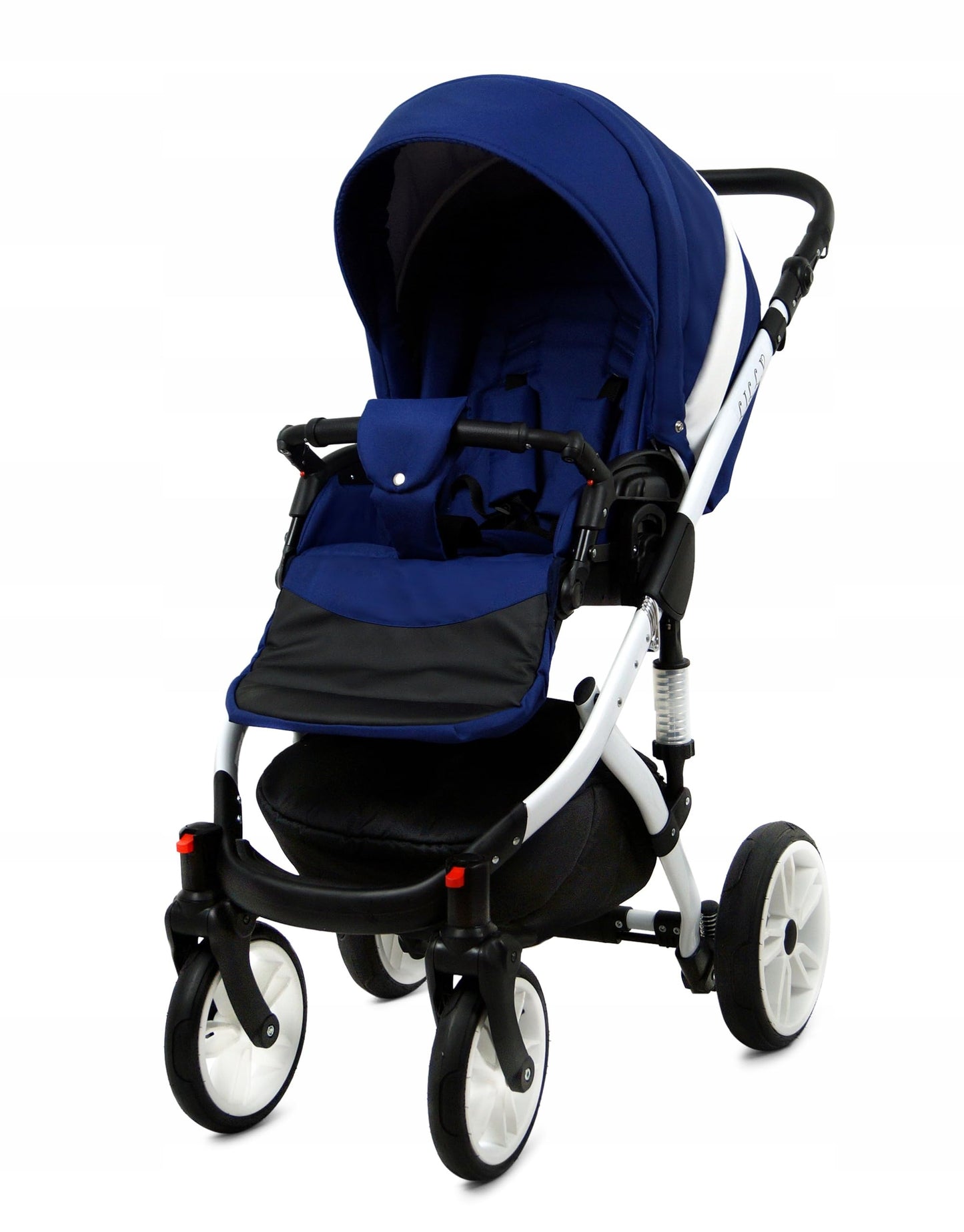 BabyLux® Bambimo Kinderwagen Set 3 in 1 - Lilly - incl. Babywanne, Buggy Sportsitz, Auto-Babyschale - Autositz - Kinderwagenset - Kombikinderwagen mit Wickeltasche, Regenschutz usw.