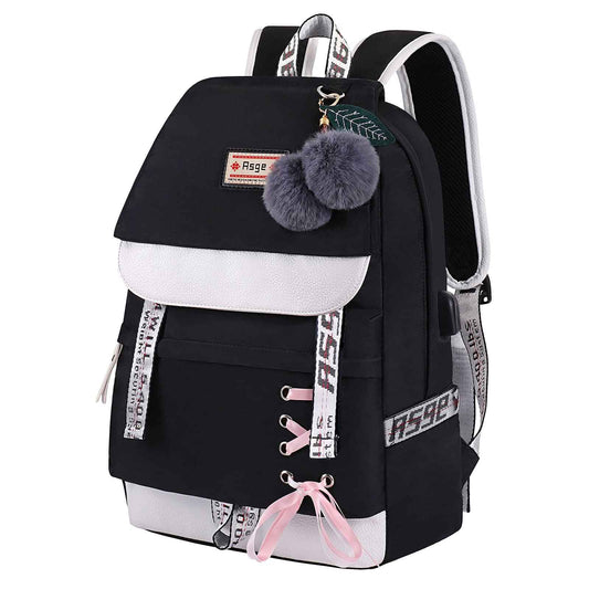 Schulrucksack Mädchen Schulranzen mit Ergonomischem Design Schultasche Campus Backpack Nylon Wasserdicht Daypacks Damen Freizeitrucksack Teenager Rucksäcke Modisch Schule Bag