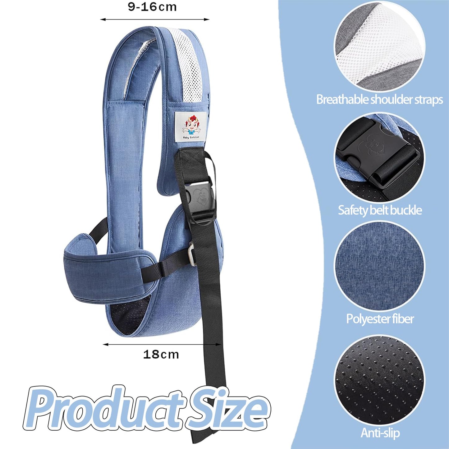 Kleinkind Trage Für Säuglinge, Kleinkind Trage Einstellbar, Ergonomisch Toddler Carrier, Babytrage Carrier, Leichte Babytrage, Tragegurt Baby, Tragegurt Kleinkind, Kindertrage, für trage Kleinkinder