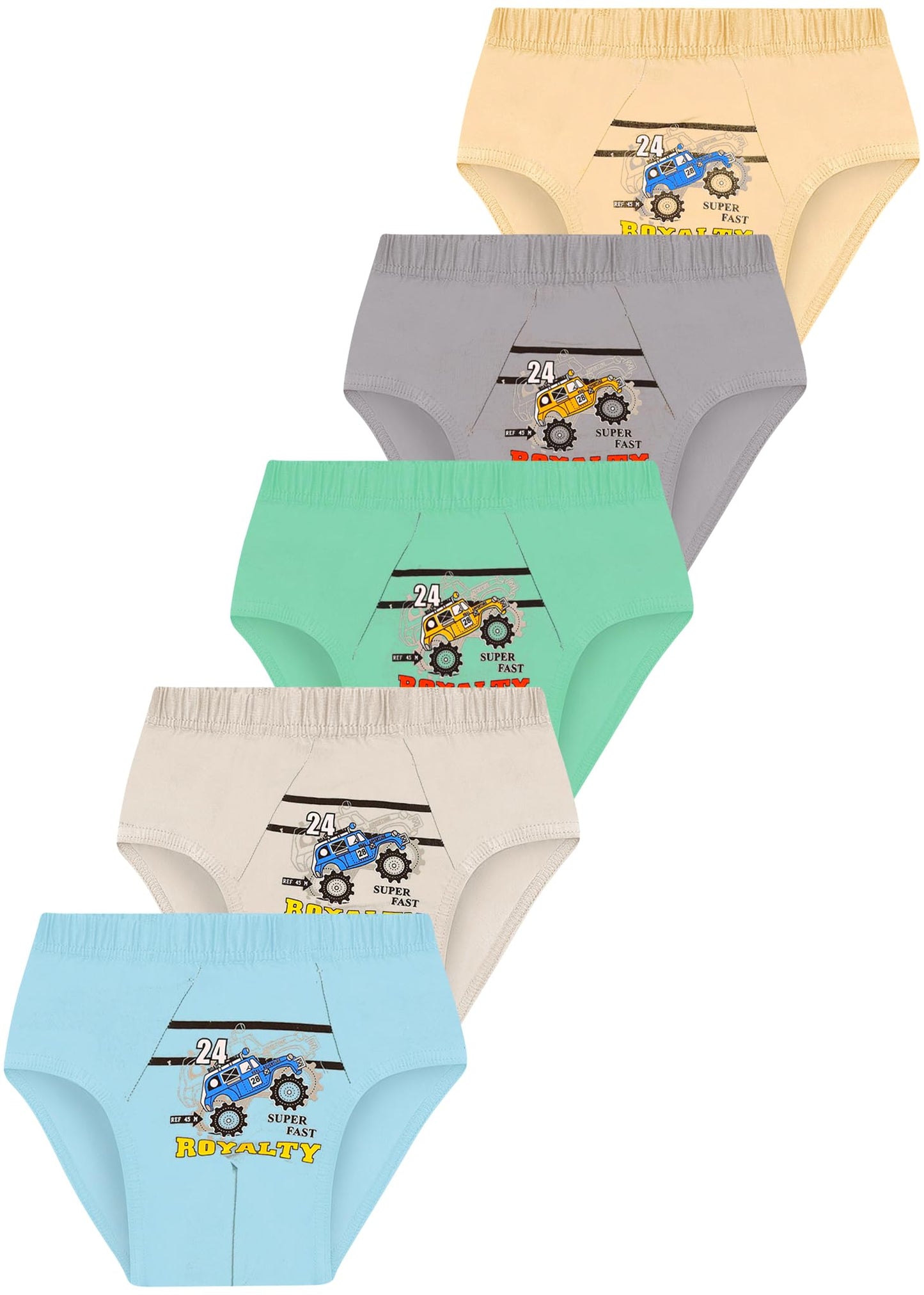 LOREZA ® 5/10 Jungen Slips aus Baumwolle Unterhosen Unterwäsche 92-158