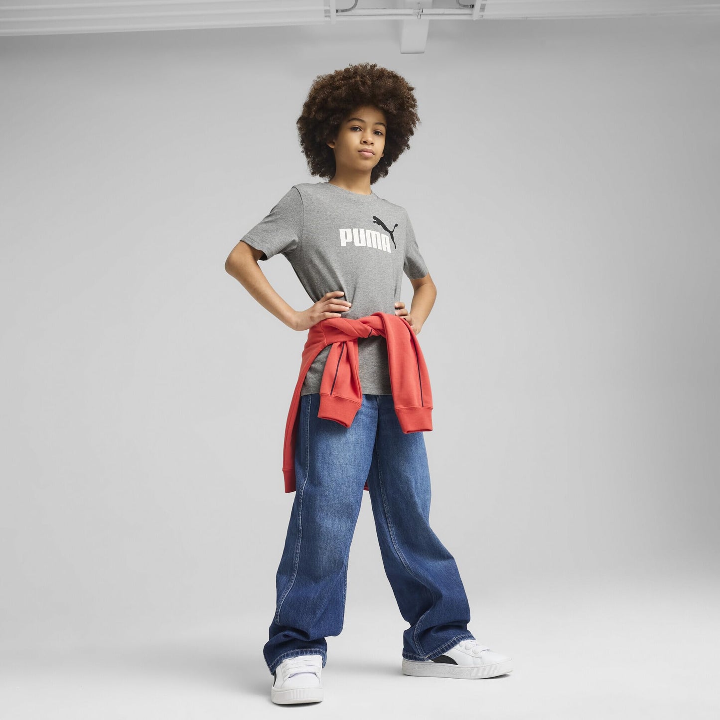 PUMA Jungen ESS 2 Color No.1 Logo Tee B T-Shirts (1er Pack)