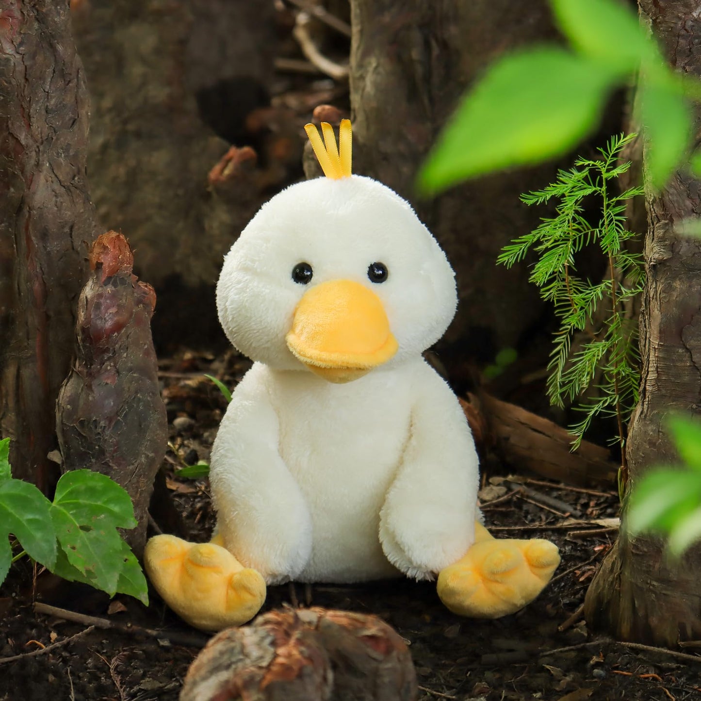 Apricot Lamb Cuddly Toy Velvet Duck 23 cm - Plush Toy Plush Toy for Children and Baby - Fluffy Stuffed Toy for Playing, Gift & Cuddling - Cosy Cuddly Toy - Duck