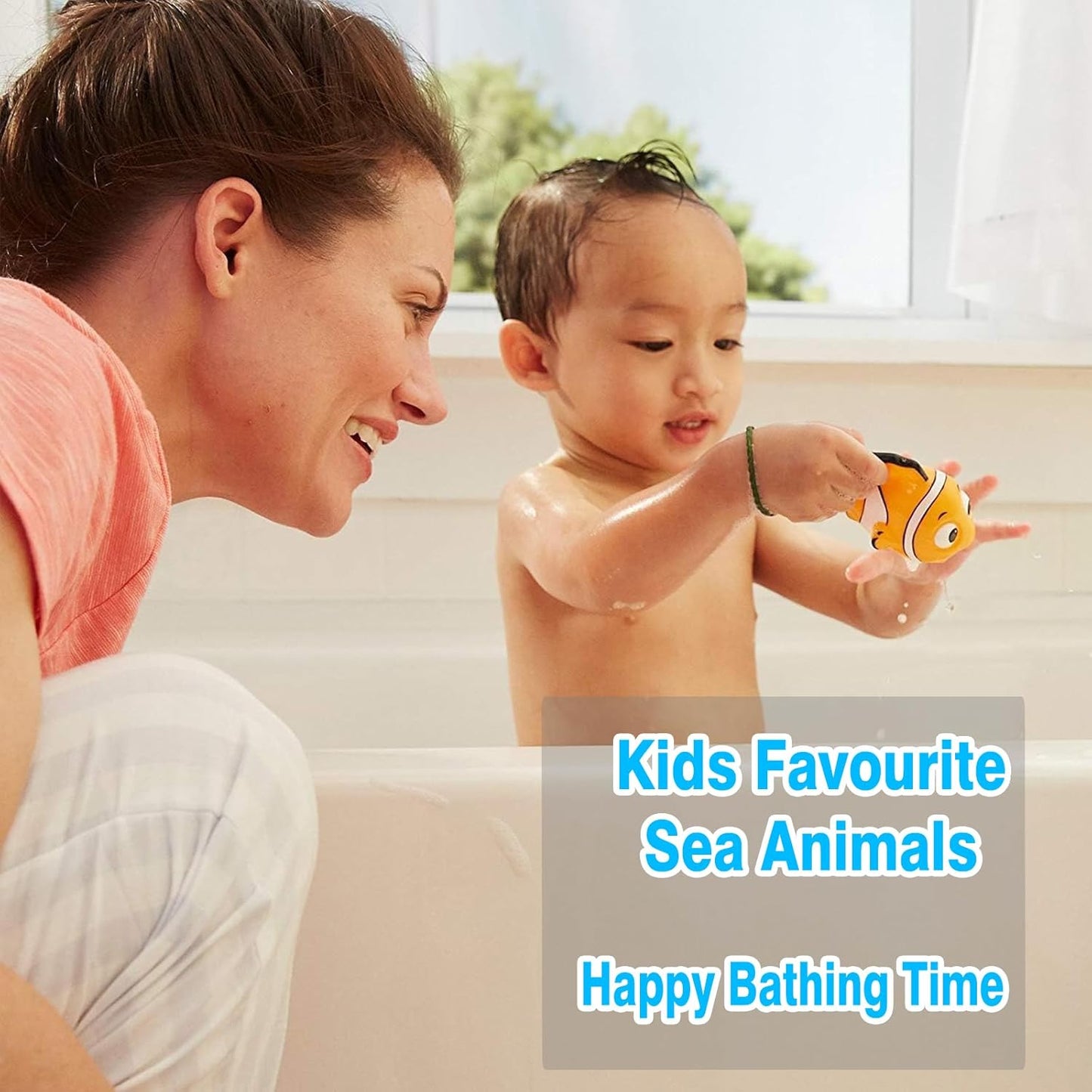 Kleinkind-Badespielzeug für Jungen und Mädchen, Baby-Wasserbadezeit, niedliche Fischspielzeuge, fröhliche Unterwassergeschichte, Wasserspritzer, Spray, Badewanne, Babyspiel, Kinder, Wasserspi