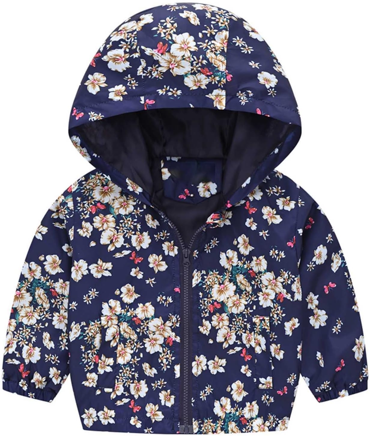 KQIVAM Children's Rain Jacket Transition Jacket Waterproof Outdoor Jacket Windproof with Hood Waterproof Jacket for Children Unisex Rainwear for Girls and Boys