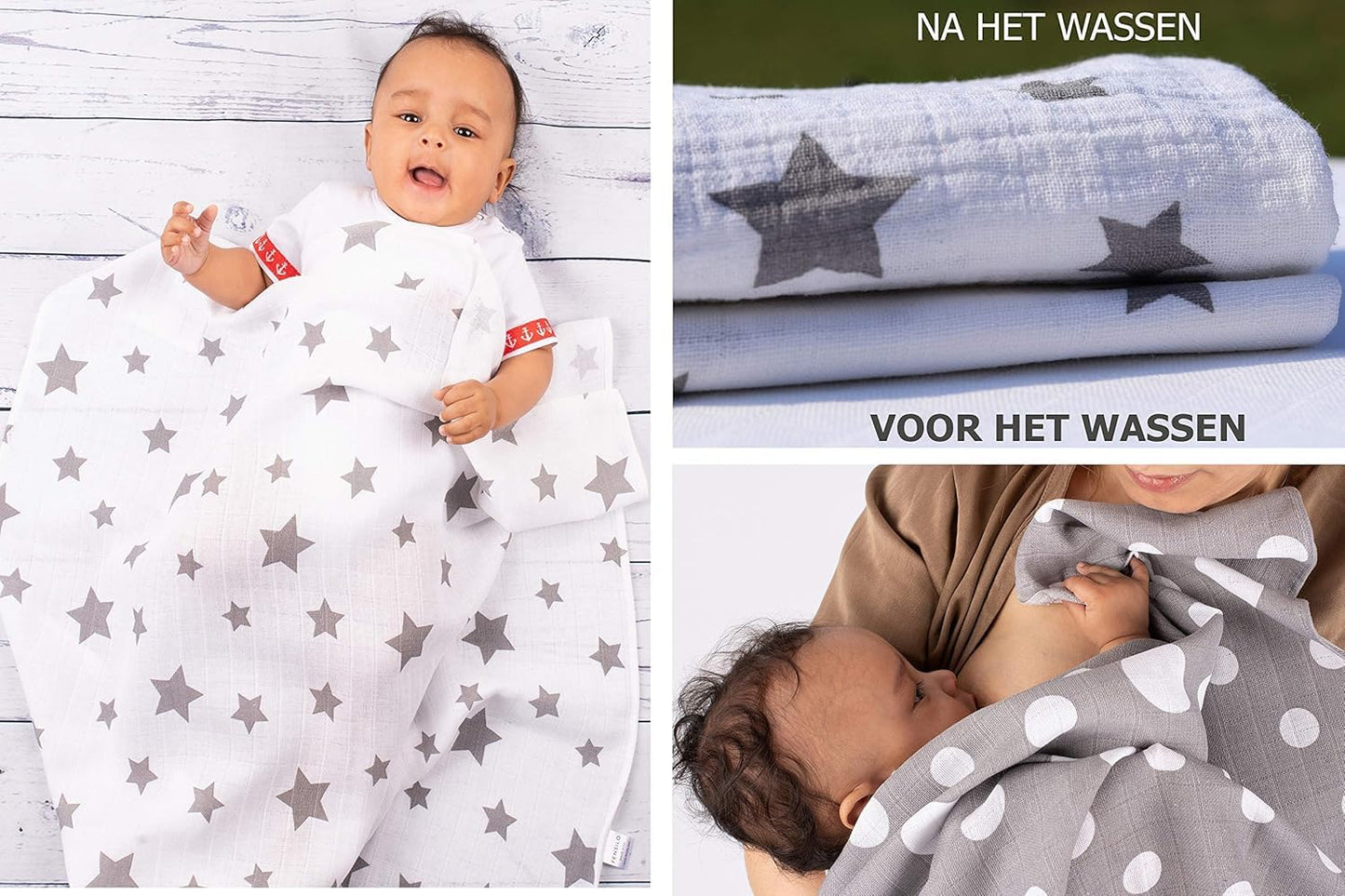 FENSILO - Mulltücher - Mullwindeln - 10er Pack 70x80 cm - Stoffwindeln, Made IN EU, schadstoffgeprüft - Spucktücher Set für Mädchen – Baby Mullwindeln- Rosa - Oeko-TEX Zertifiziert
