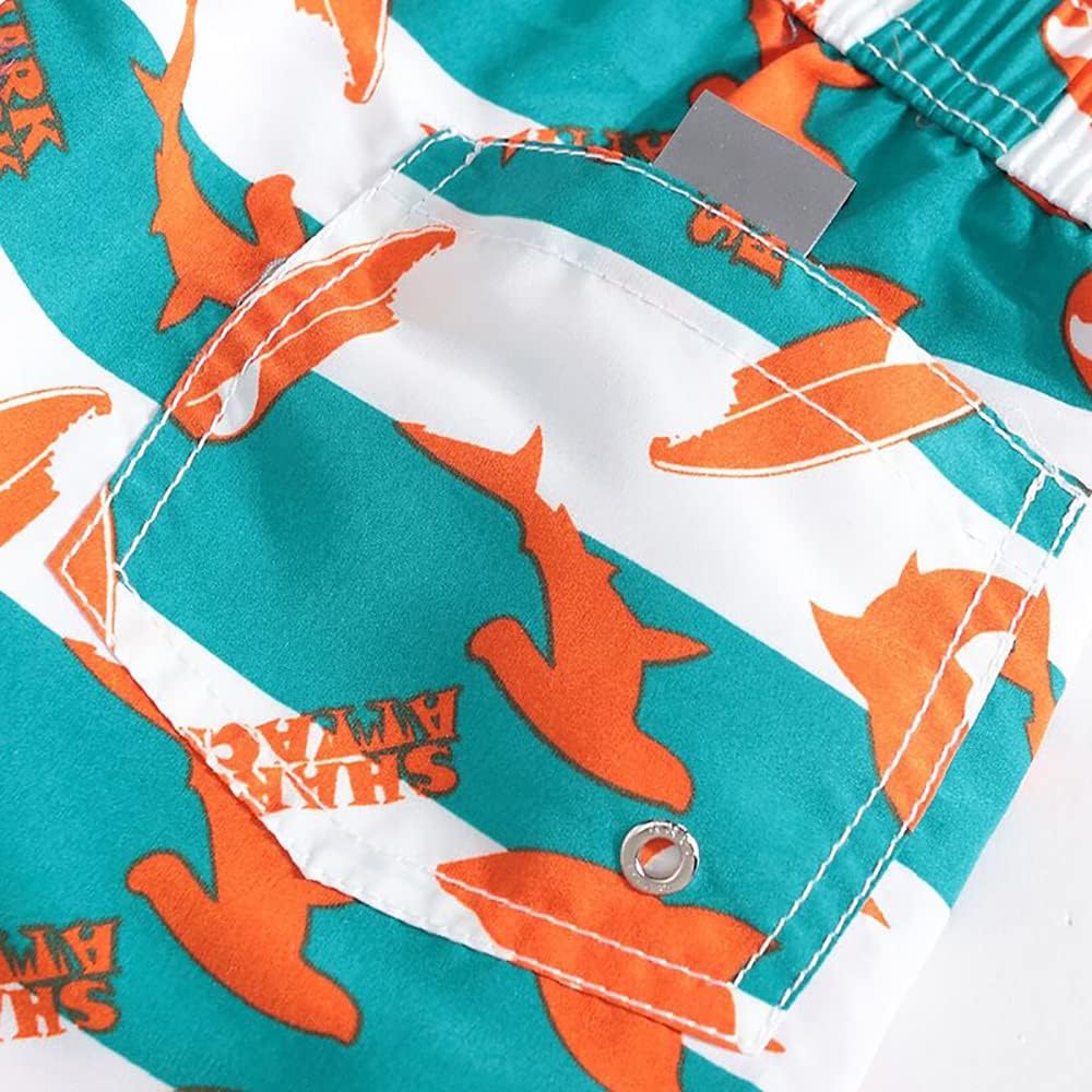FedMois Jungen Badeshorts Schnelltrocknend Kinder Badehose Schwimmshorts