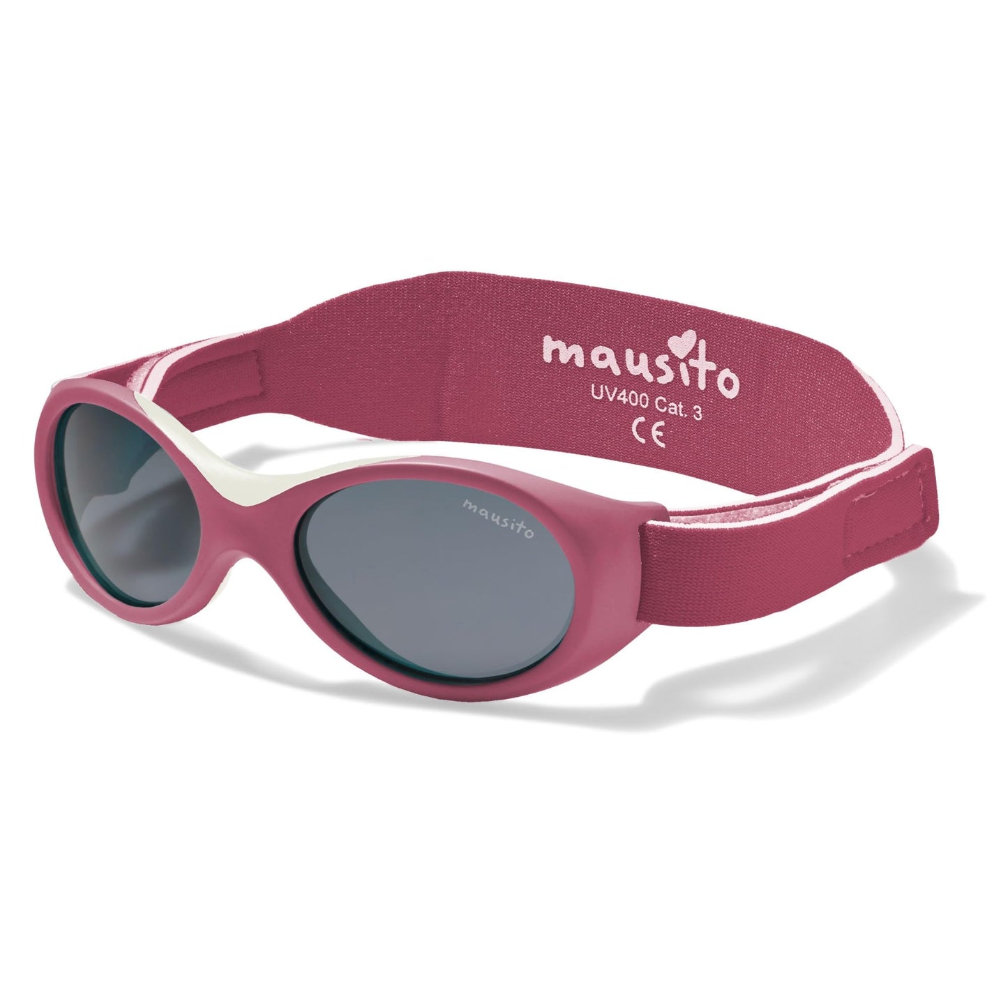 Mausito BABY Sonnenbrille 0-18 Monate Mädchen I VERGLEICHSSIEGER Sonnenbrille Baby 100% UV-Schutz I BIEGSAM & verstellbares Band I Schadstofffrei I Europäisches Design für Kinder gemacht