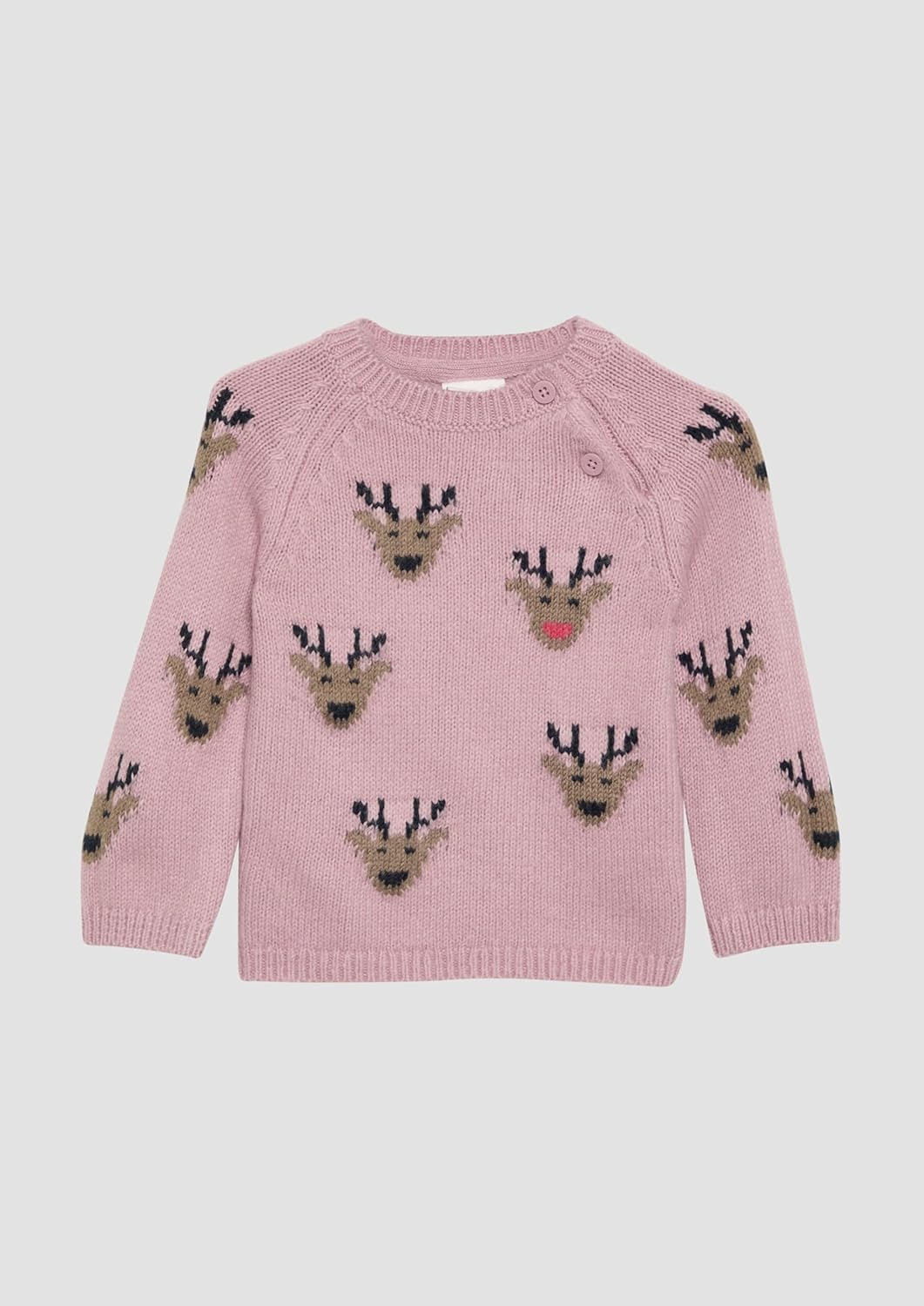 s.Oliver Mädchen Strickpullover mit Weihnachtsmotiv