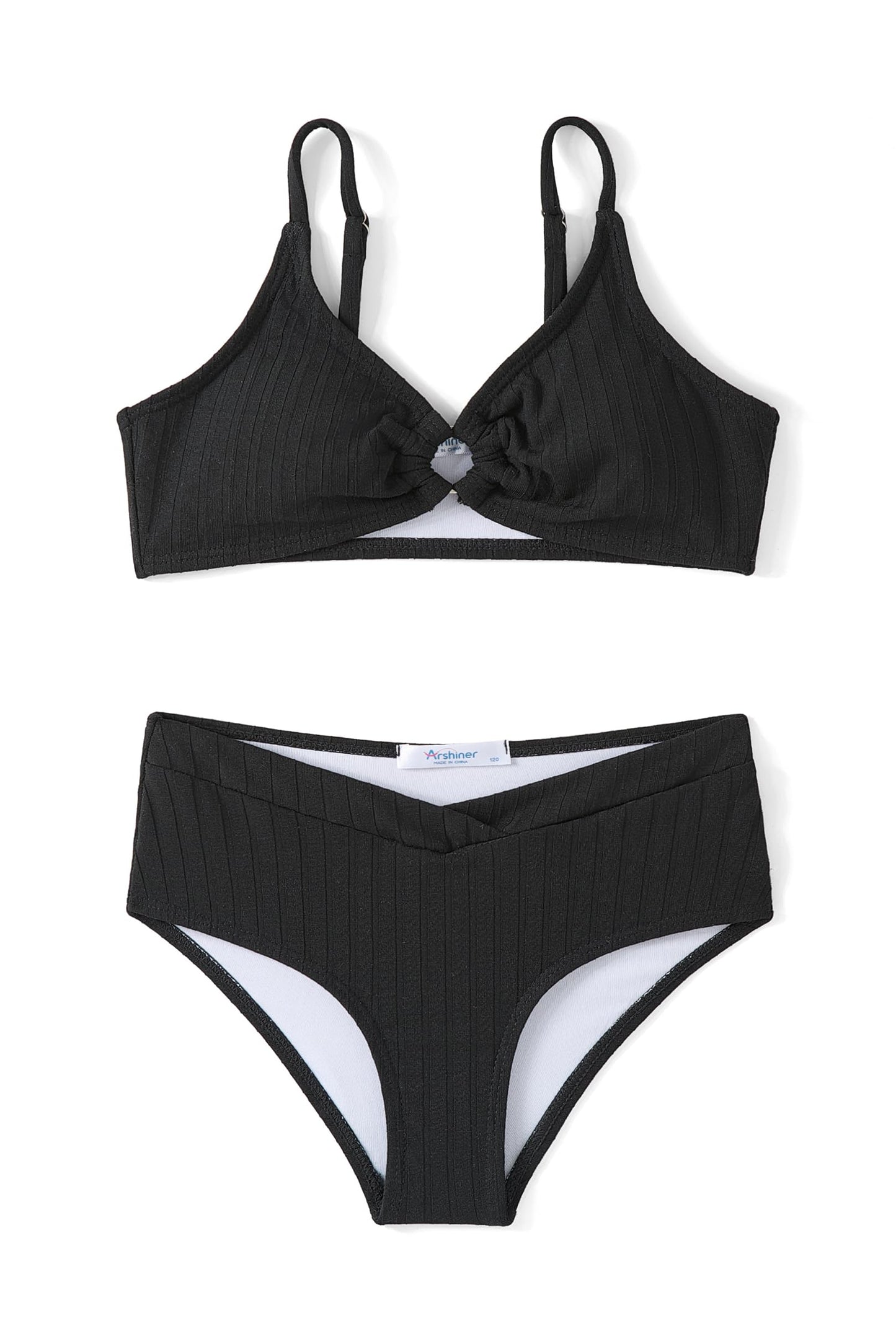 Arshiner Mädchen Bikini-Set Sommer Kinder Badeanzuge Zweiteiliger Mode Tankini Hautfreundlich Atmungsaktiv Bikinis für Mädchen 5-14 Jahre