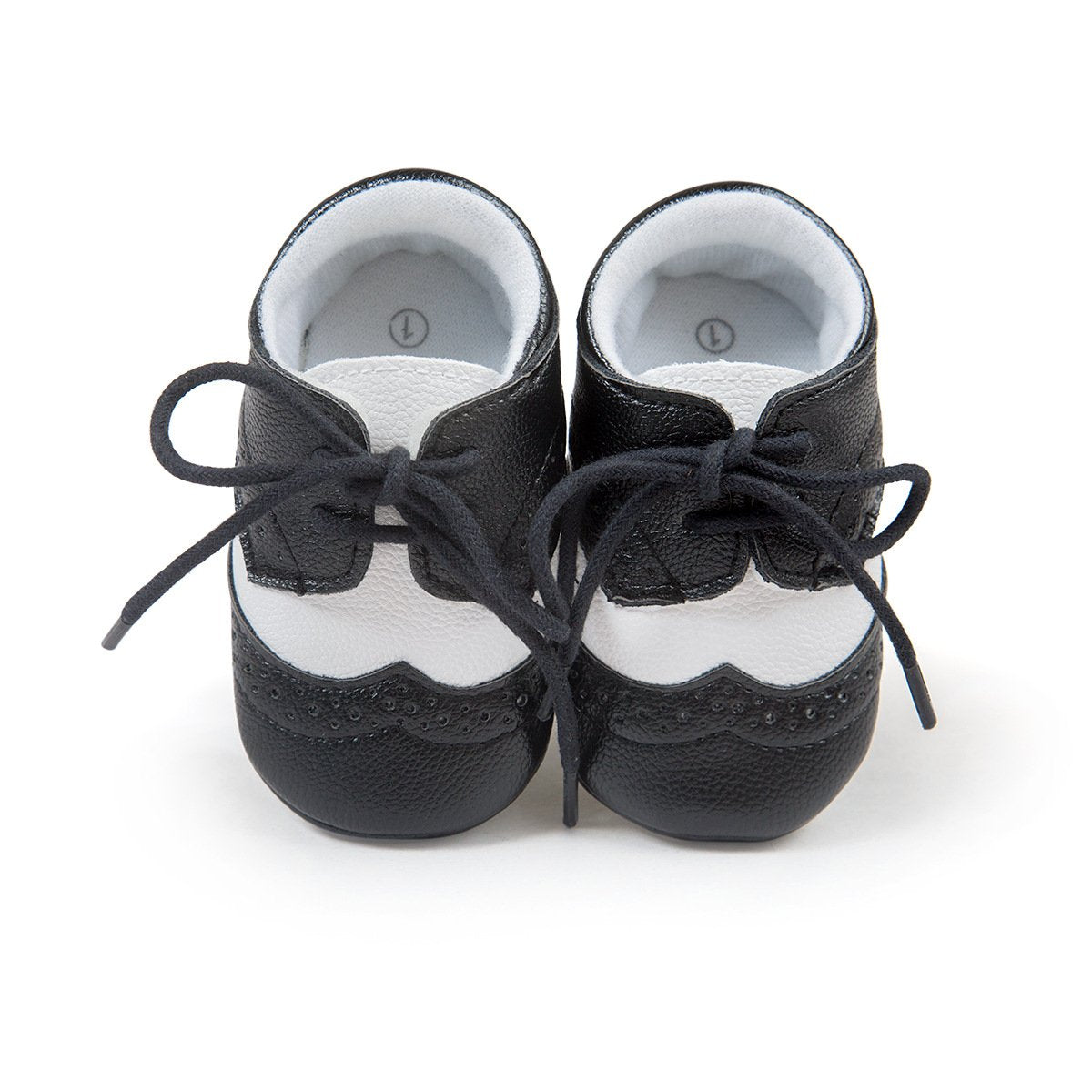 ESTAMICO Babyschuhe für Jungen – PU Schnürsenkel Lauflernschuhe Kleinkind Sneaker Grau 6-12 Monate