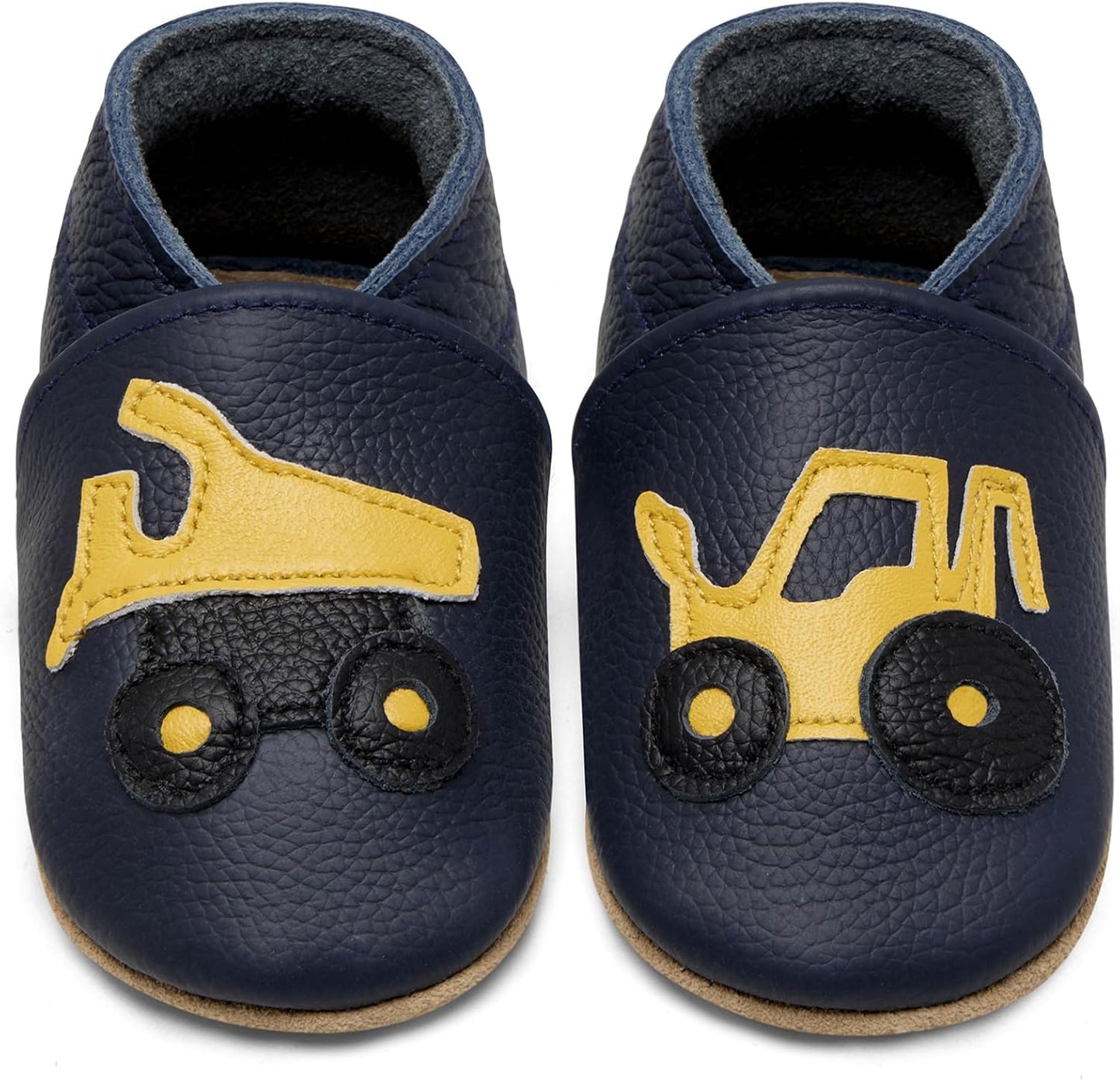 IceUnicorn Babyschuhe Krabbelschuhe aus weichem Leder für Jungen und Mädchen – Rutschfeste Lauflernschuhe für Kleinkinder