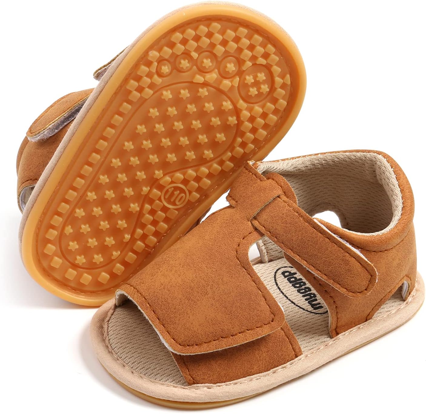RVROVIC Babyschuhe für Jungen und Mädchen – Premium Weiche Anti-Rutsch Gummisohle für Säuglinge – Sommer Outdoor Sandalen für Kleinkind Erste Walker