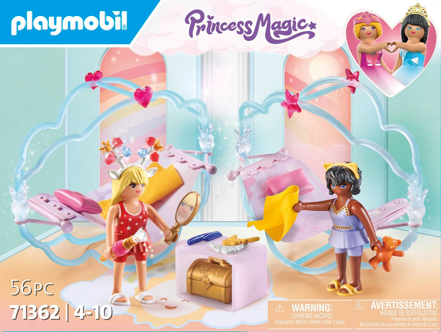 PLAYMOBIL Princess Magic 71360 Heavenly Baby Cloud, Magic Nursery in the Clouds, Includes Baby Cradle, Rocking Horse, Teddy Bear and More, Toy for Children from 4 Years