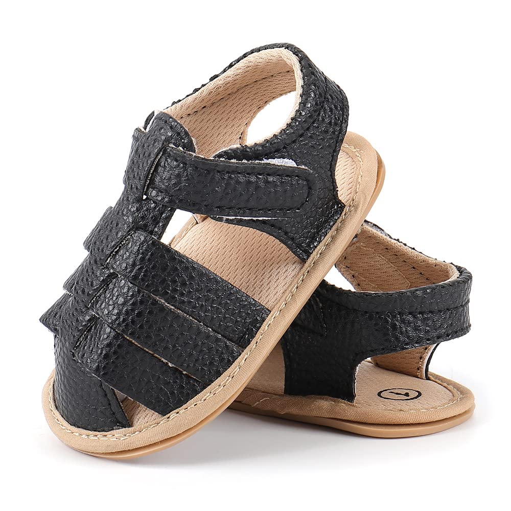 MASOCIO Babyschuhe Mädchen Sandalen Sommer Schuhe Flach Gummi Rutschfest